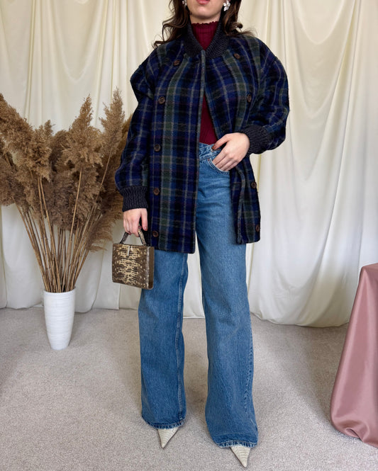 Palton/ jachetă luxury de brand MISSONI din 100% lână, fit oversized, (potrivit L-XL)