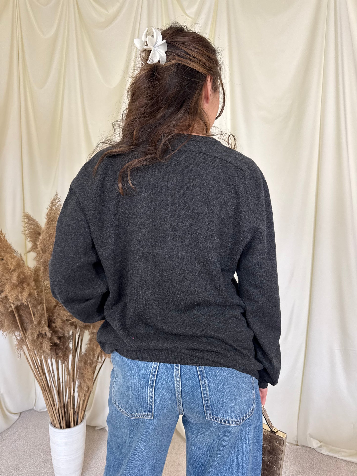 Pulover 100% cașmir SaintLaurent YSL (mărimea L/XL)