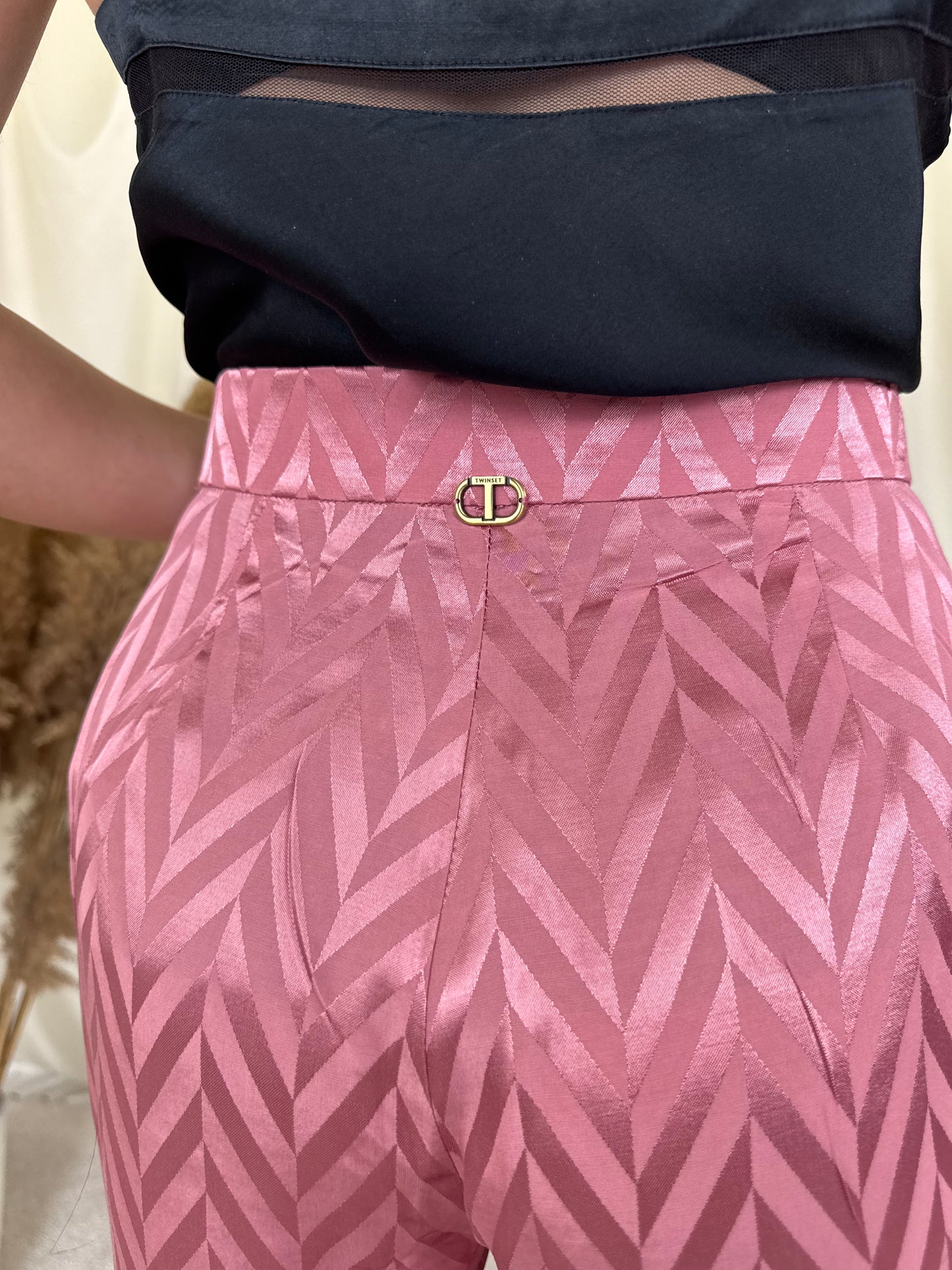 Pantalon TWINSET cu talie înaltă 
(Mărimea M)