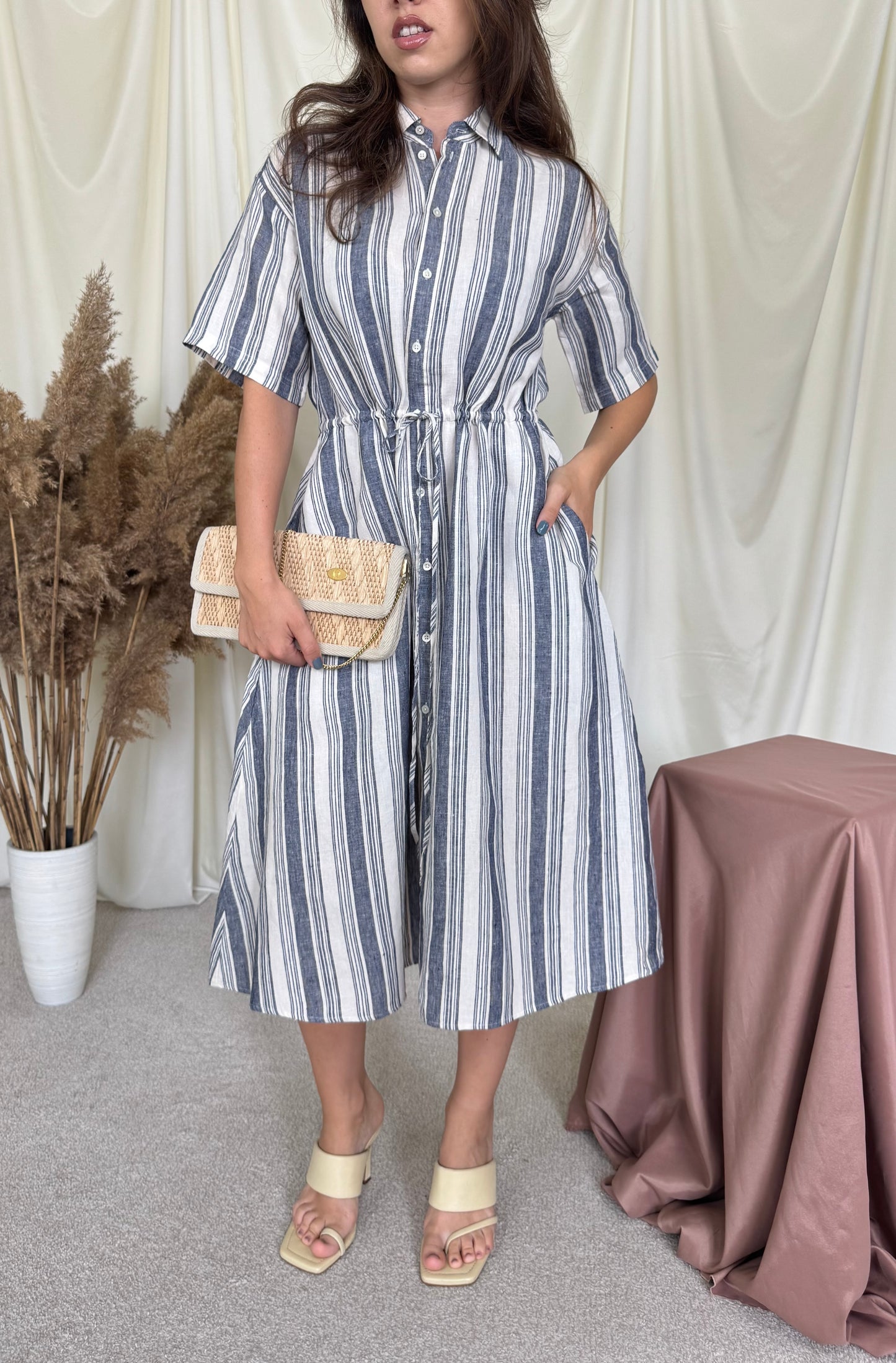 Rochie polo RALPH LAUREN din 100% in cu talie ajustabilă( mărimea S-M)