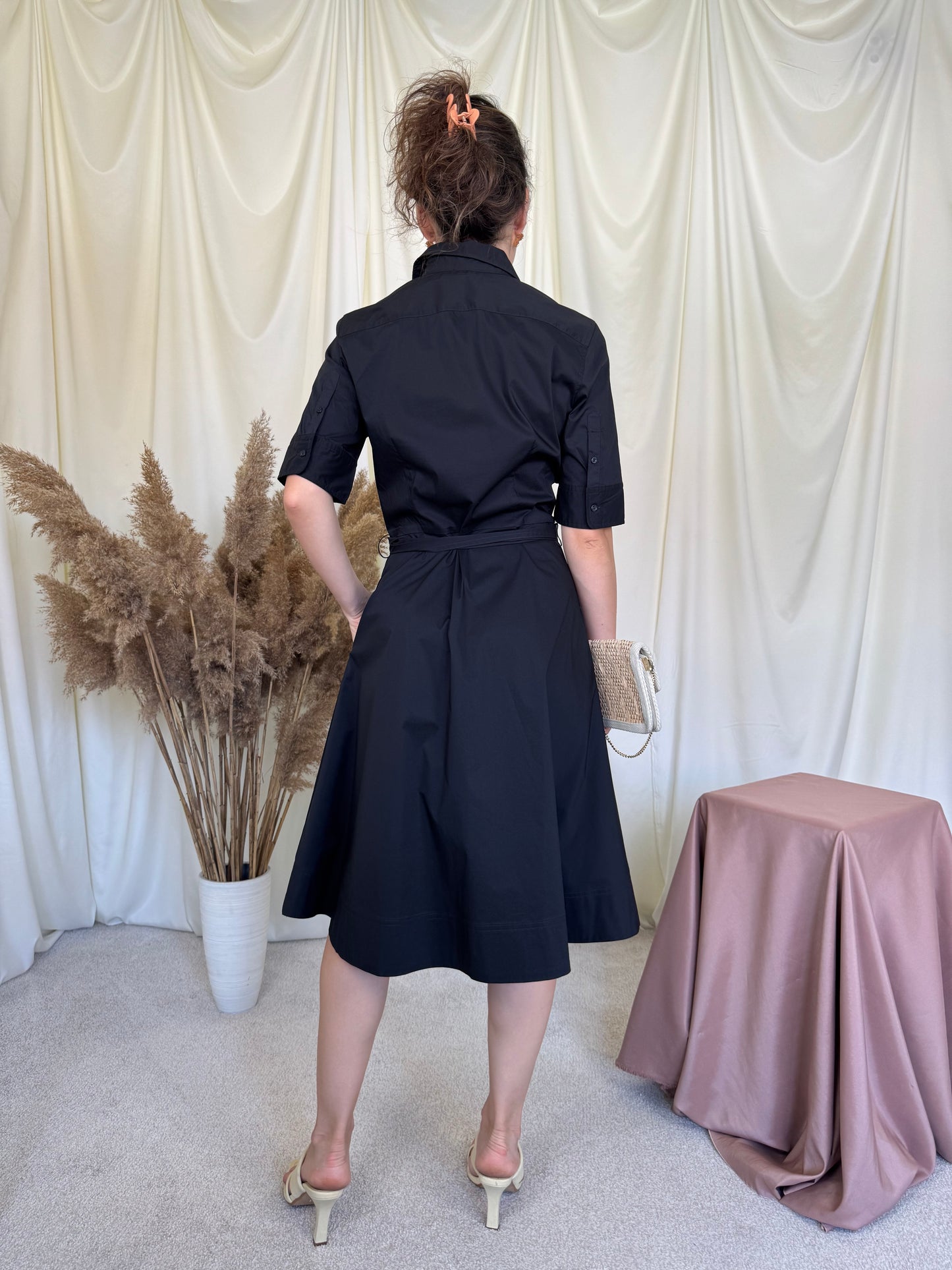 Rochie Ralph Lauren din bumbac, talie ajustabilă  cu cordon ( mărimea XS-S)