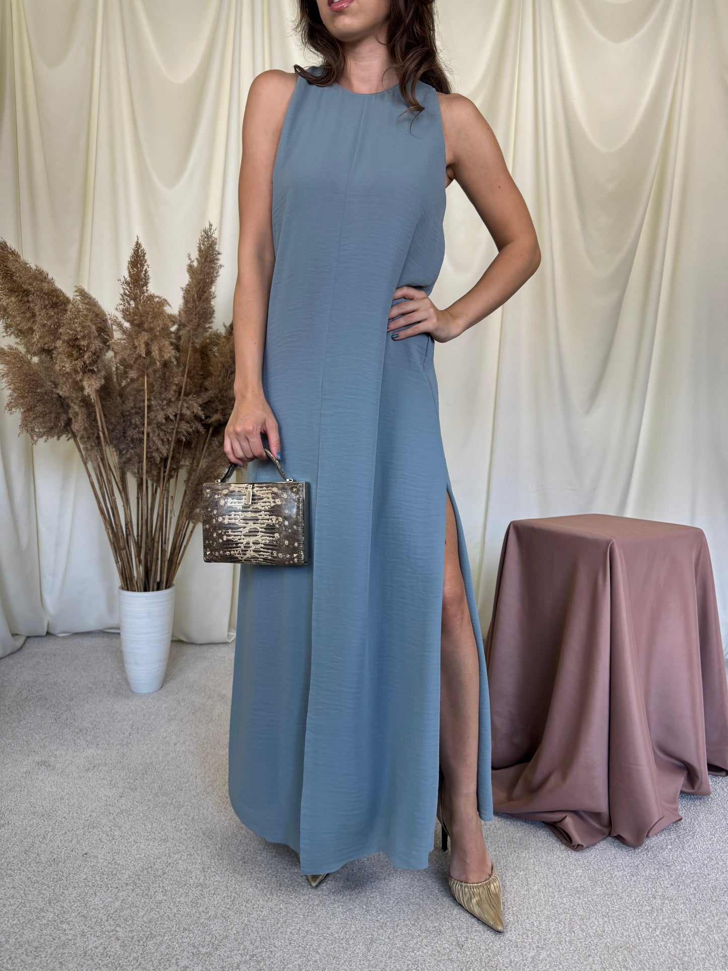 Back in stock! Rochie de vară COS cu șlițuri laterale, lungime maxi ( mărimea S)