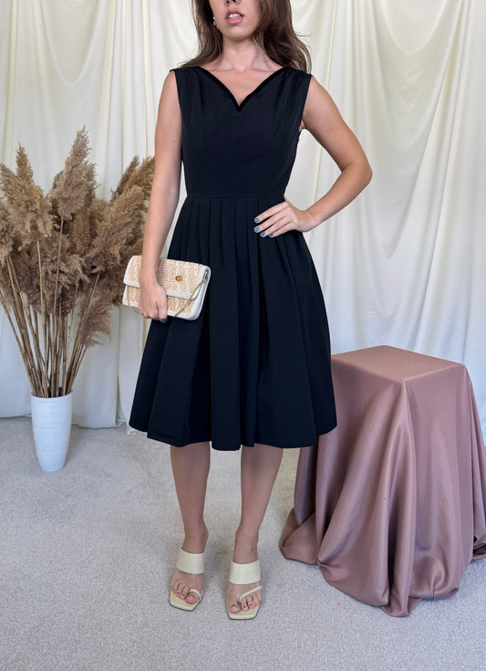 Rochie vintage spectaculoasă custom made, de ocazie cu detalii din catifea de bumbac, produs unicat ( mărimea S)