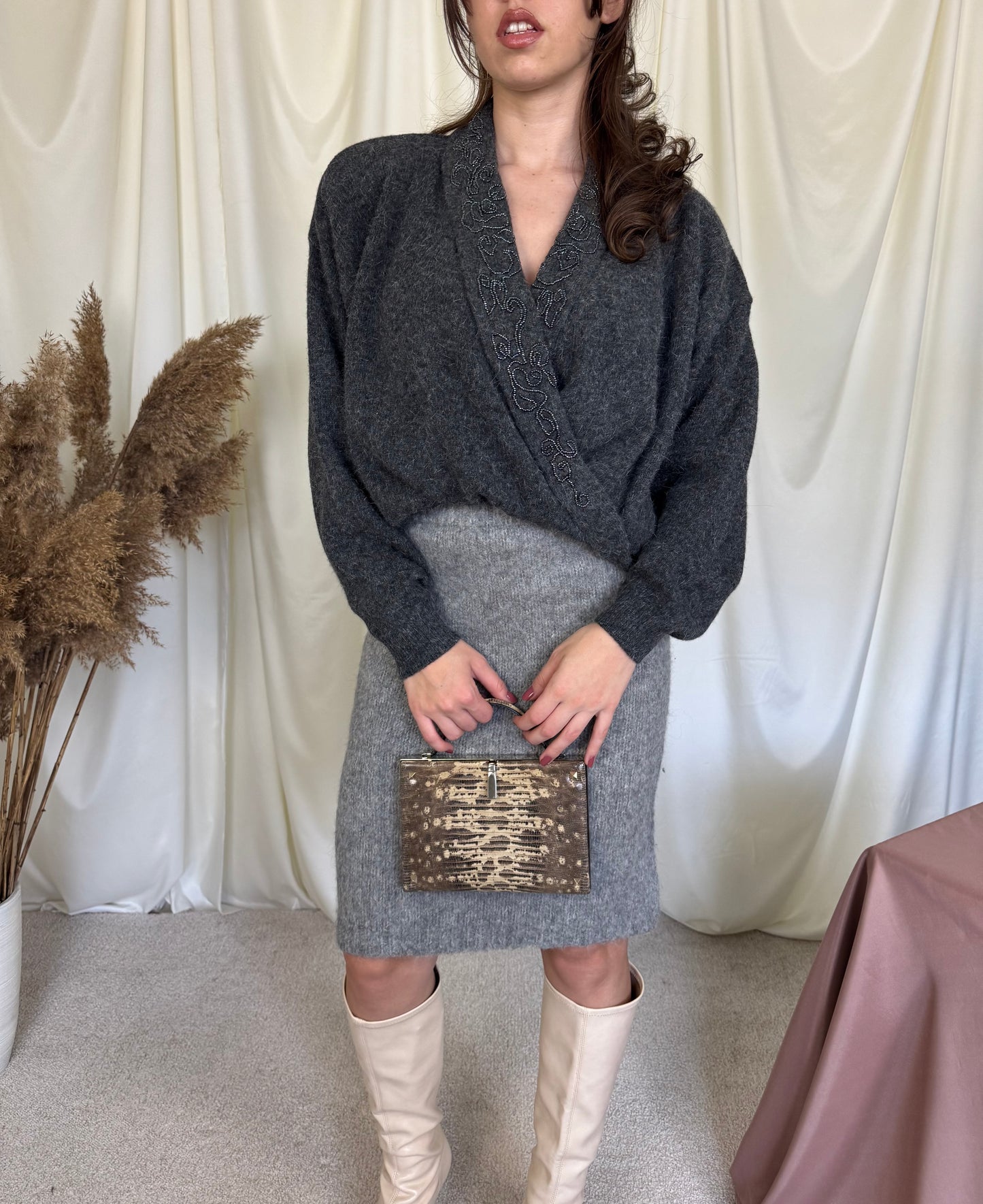 Fusta JIL SANDER lână și alpaca