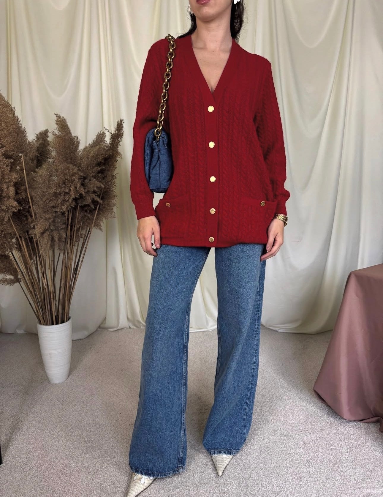 Jerse vintage din lana moale ( mărimea M)