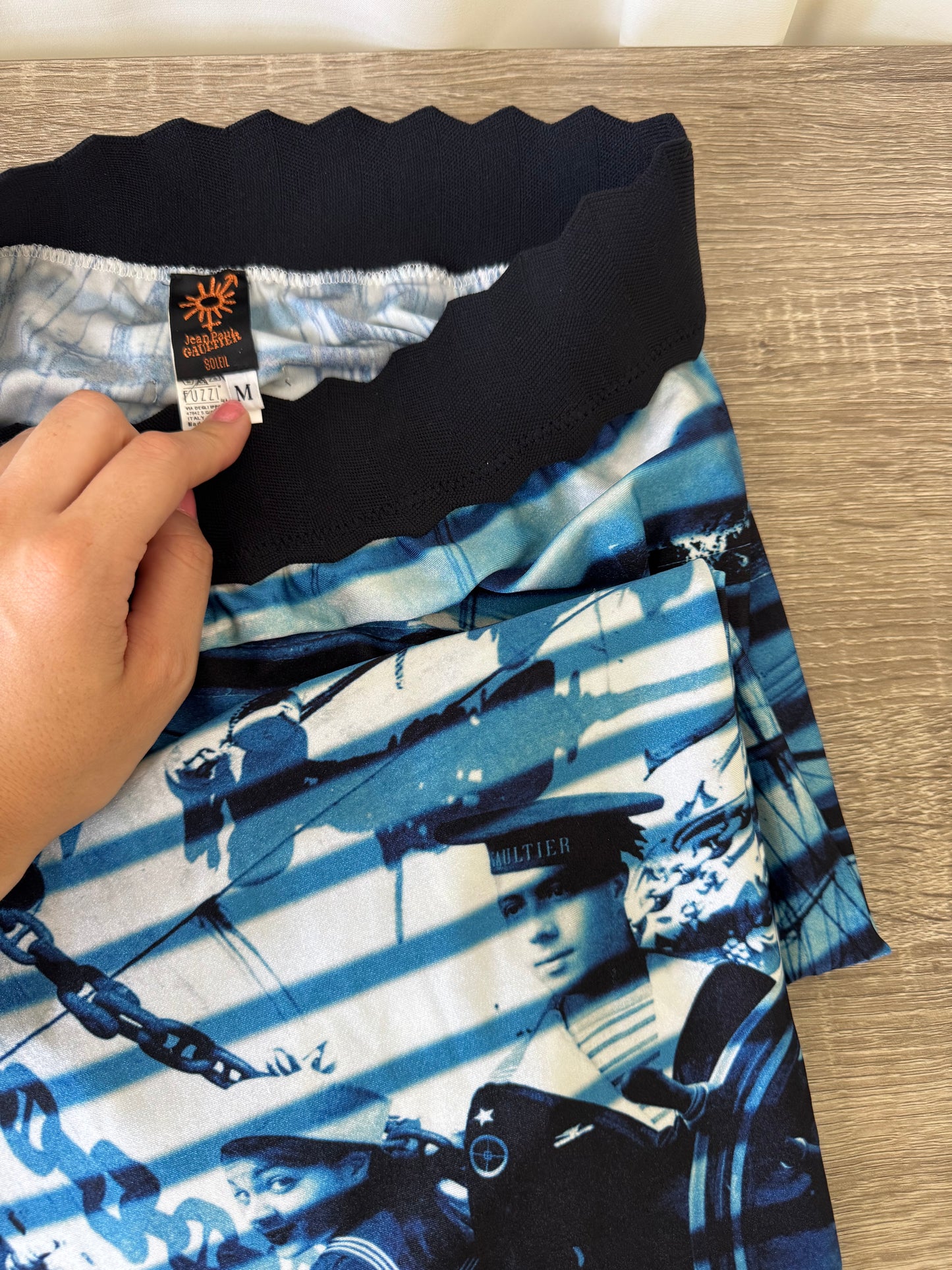 Fusta luxury de colecție Jean Paul Gaultier de vară/ plajă ( mărimea S-M)