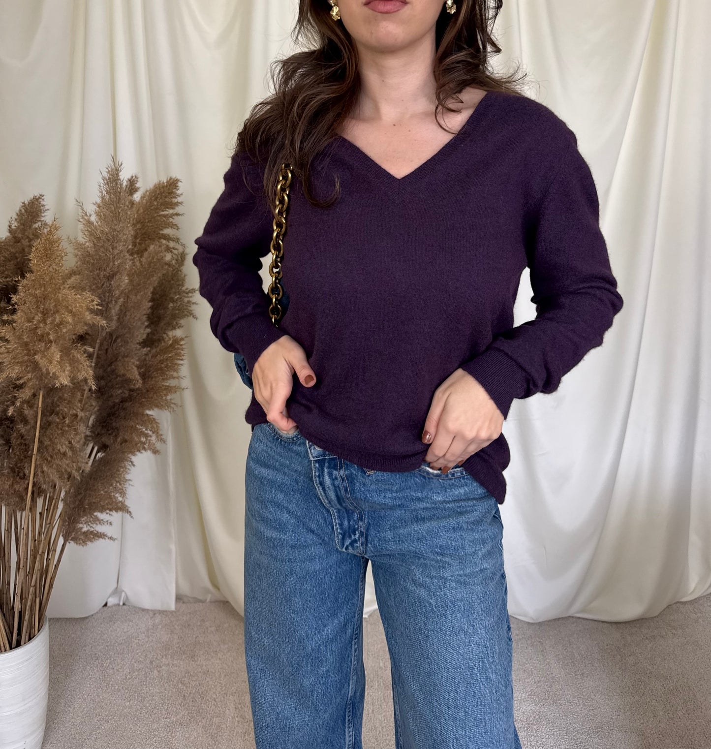 Pulover de brand din 100% cașmir