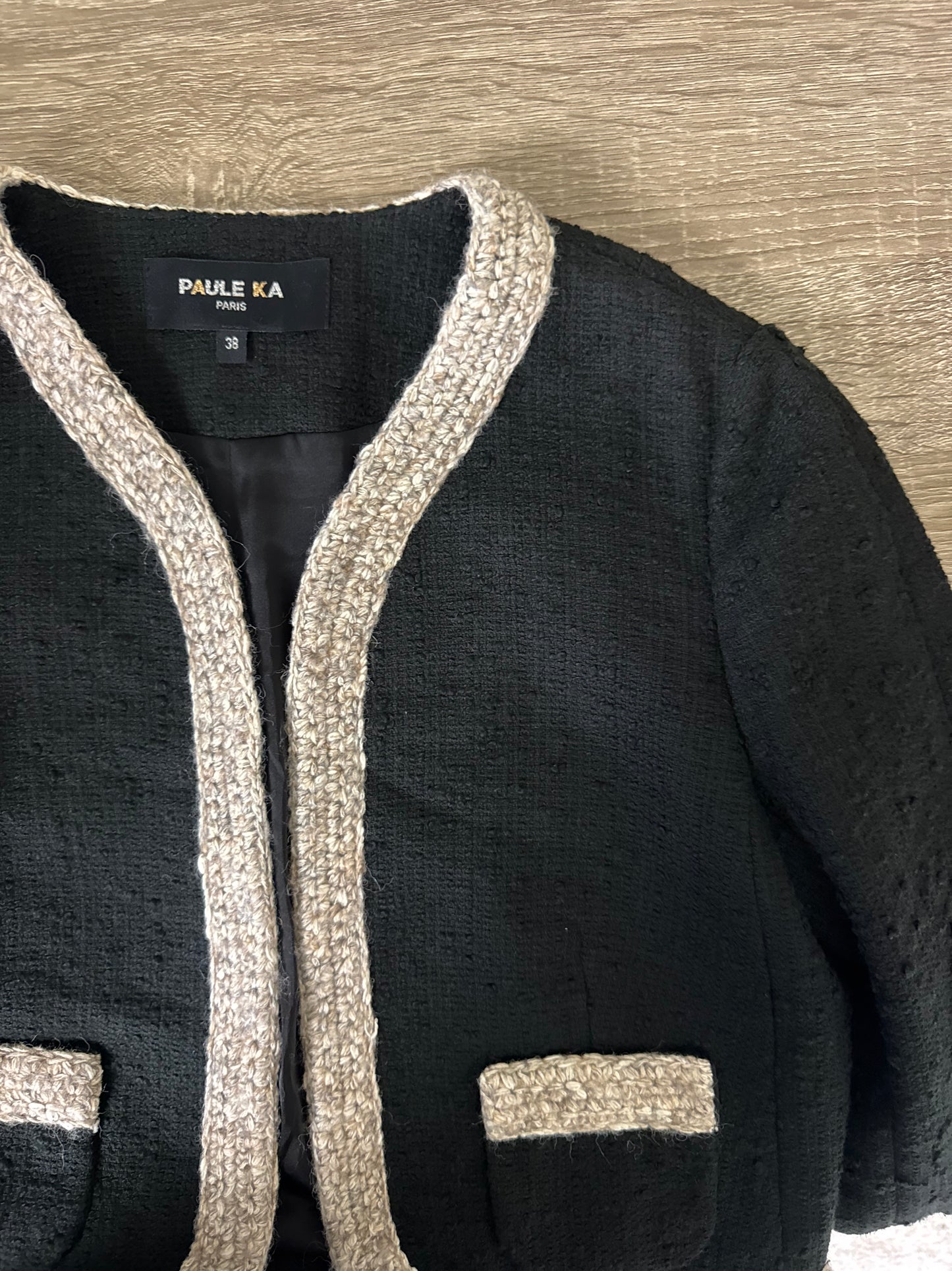 Jacheta de brand tip tweed ( mărimea s)