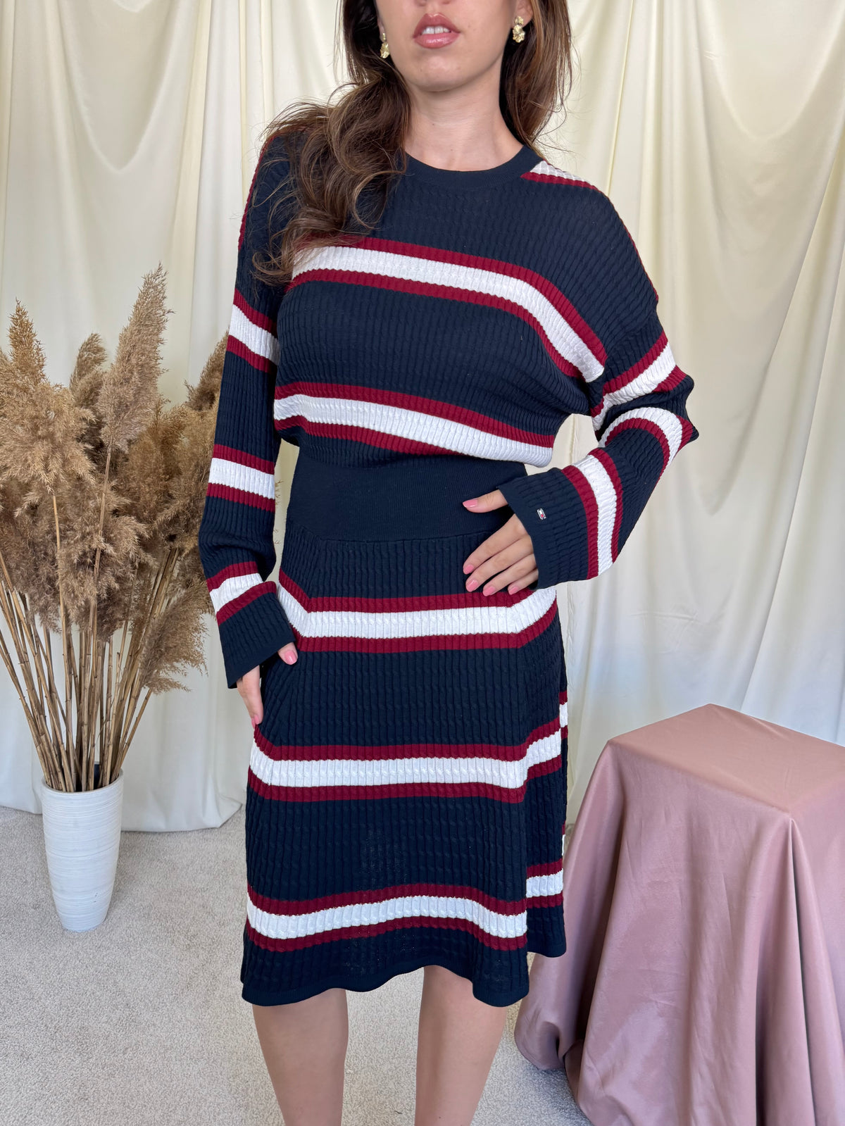 Rochie din tricot elastic Tommy Hilfiger ( mărimea L)