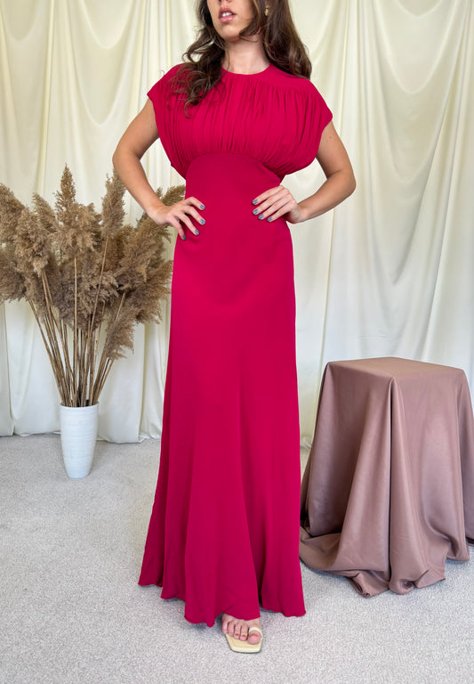 Rochie premium LIVIANA CONTI de gală cu talie marcata, spate decupat( marimea S-s