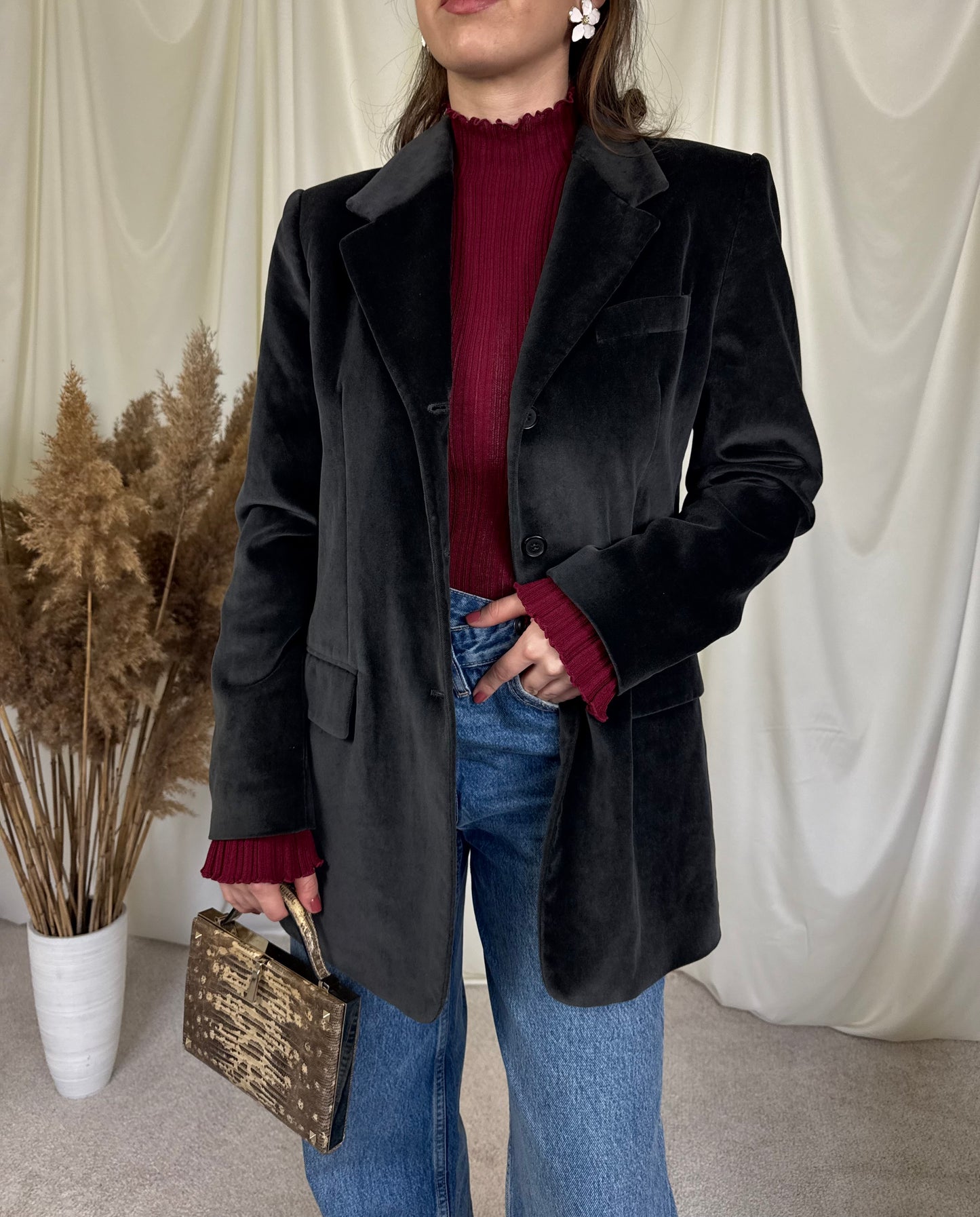 Sacou luxury PESERICO din catifea de bumbac ( M/L)