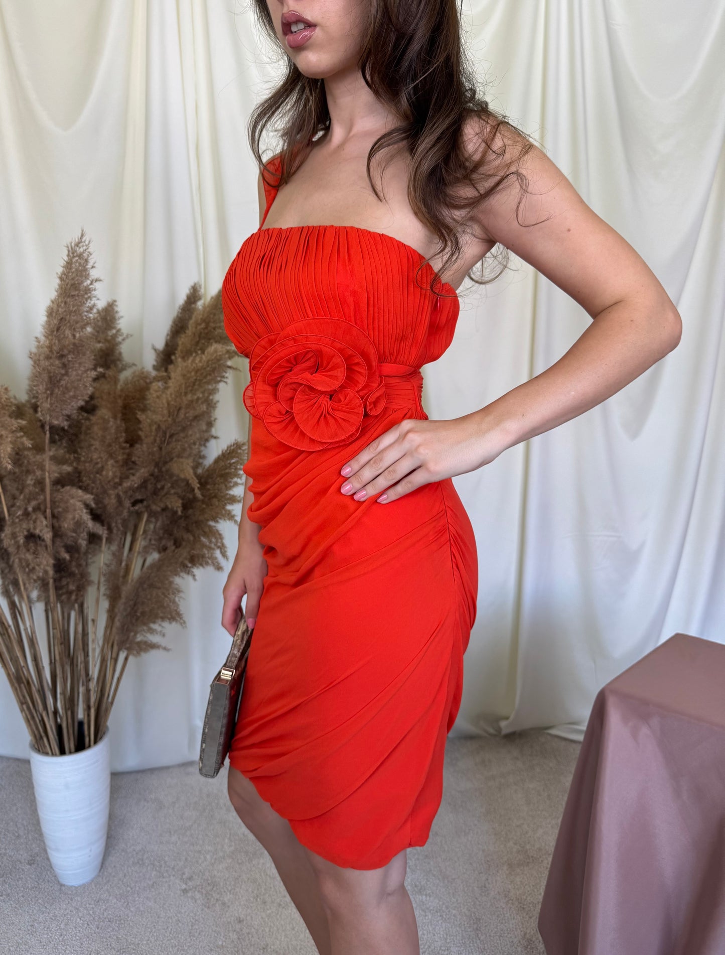Rochie luxury Luisa Spagnoli din 100% mătase naturală, elegantă și finuță ( mărimea XS)