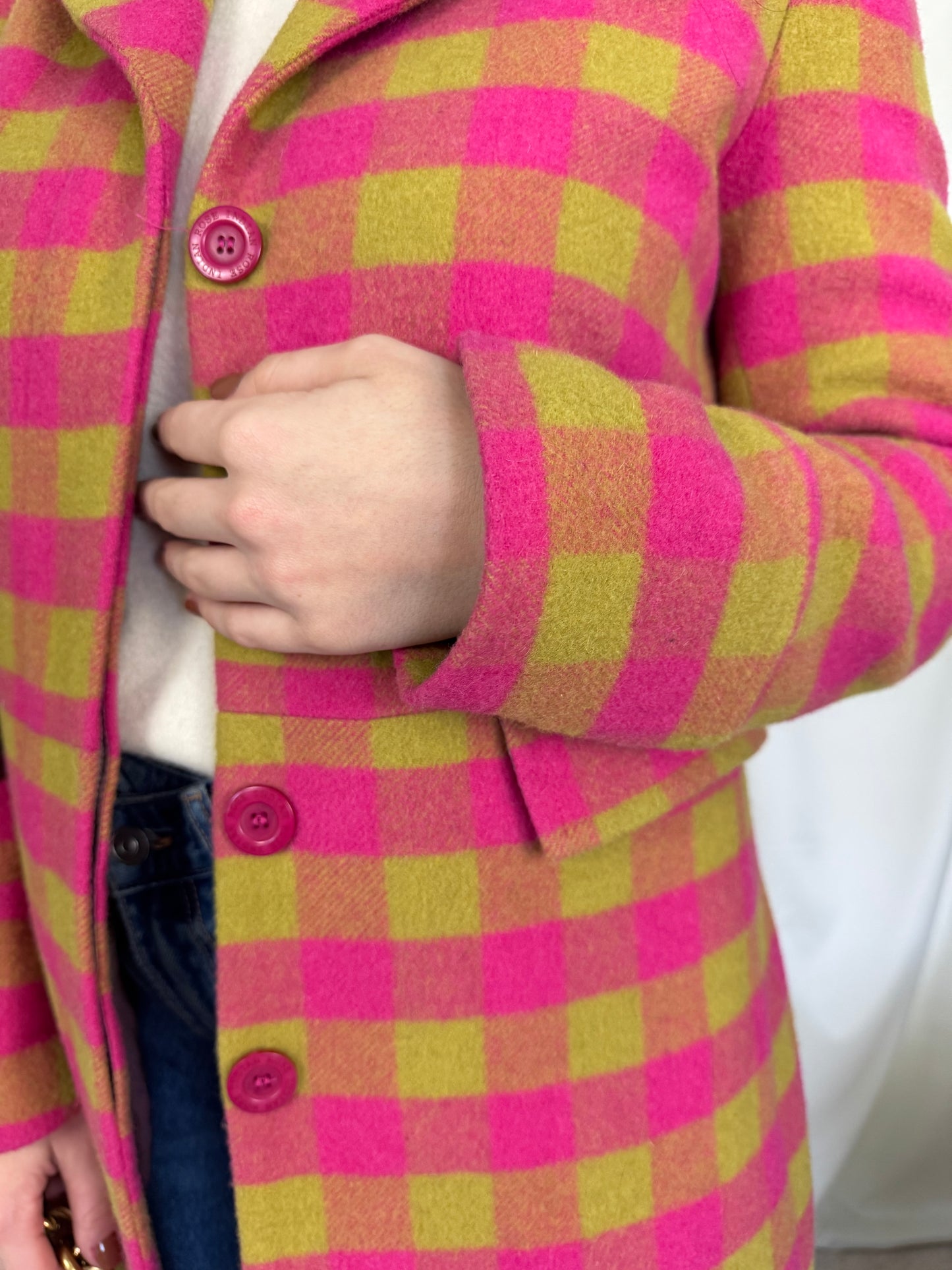 Palton mărimea S, stof lână si mohair