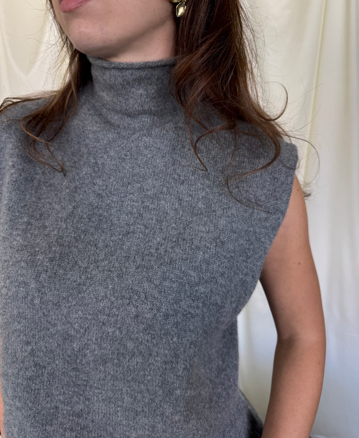 Top vintage din 100% cașmir moale ( mărimea M-XL)