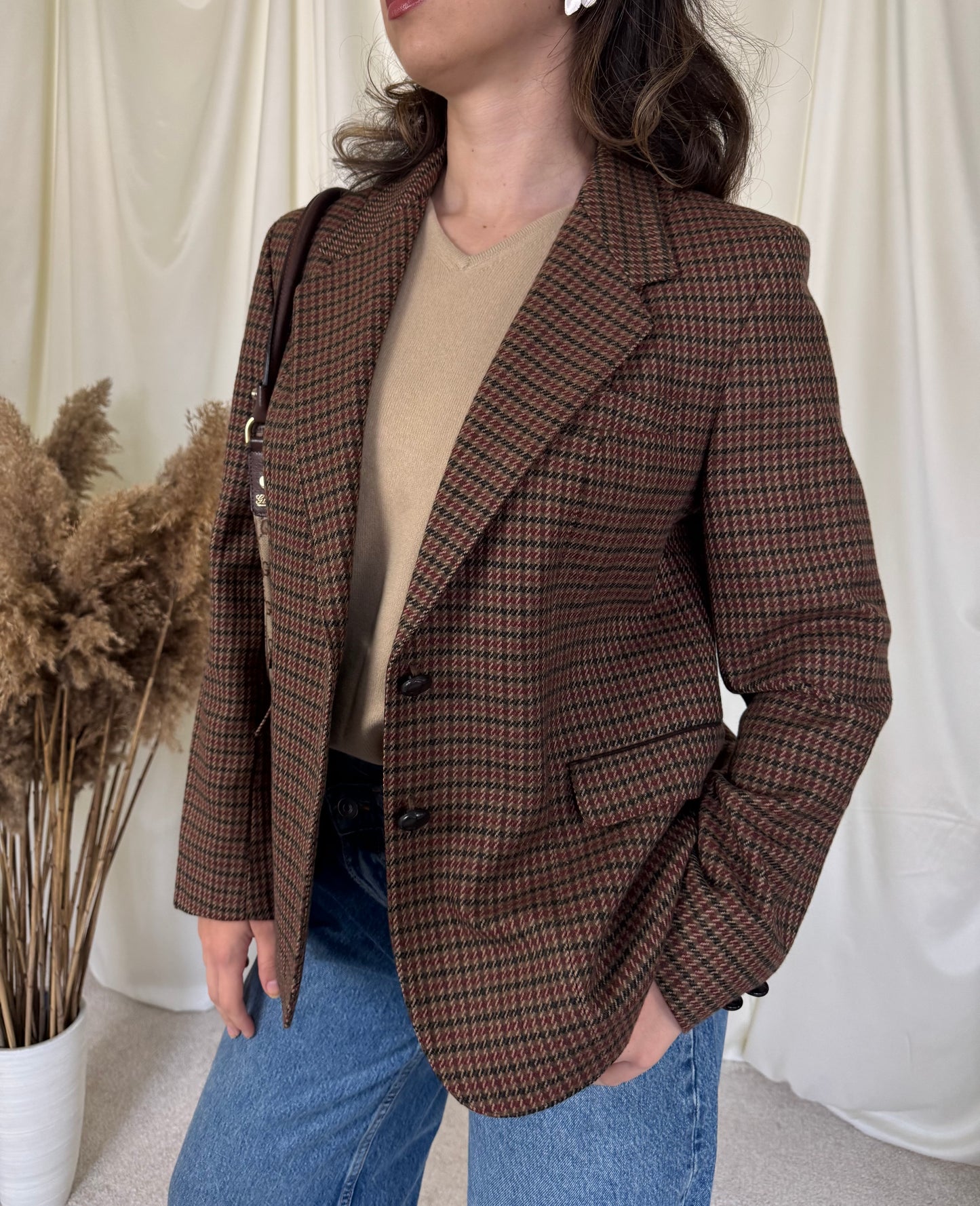 Sacou vintage 100% lână (mărimea S-M)