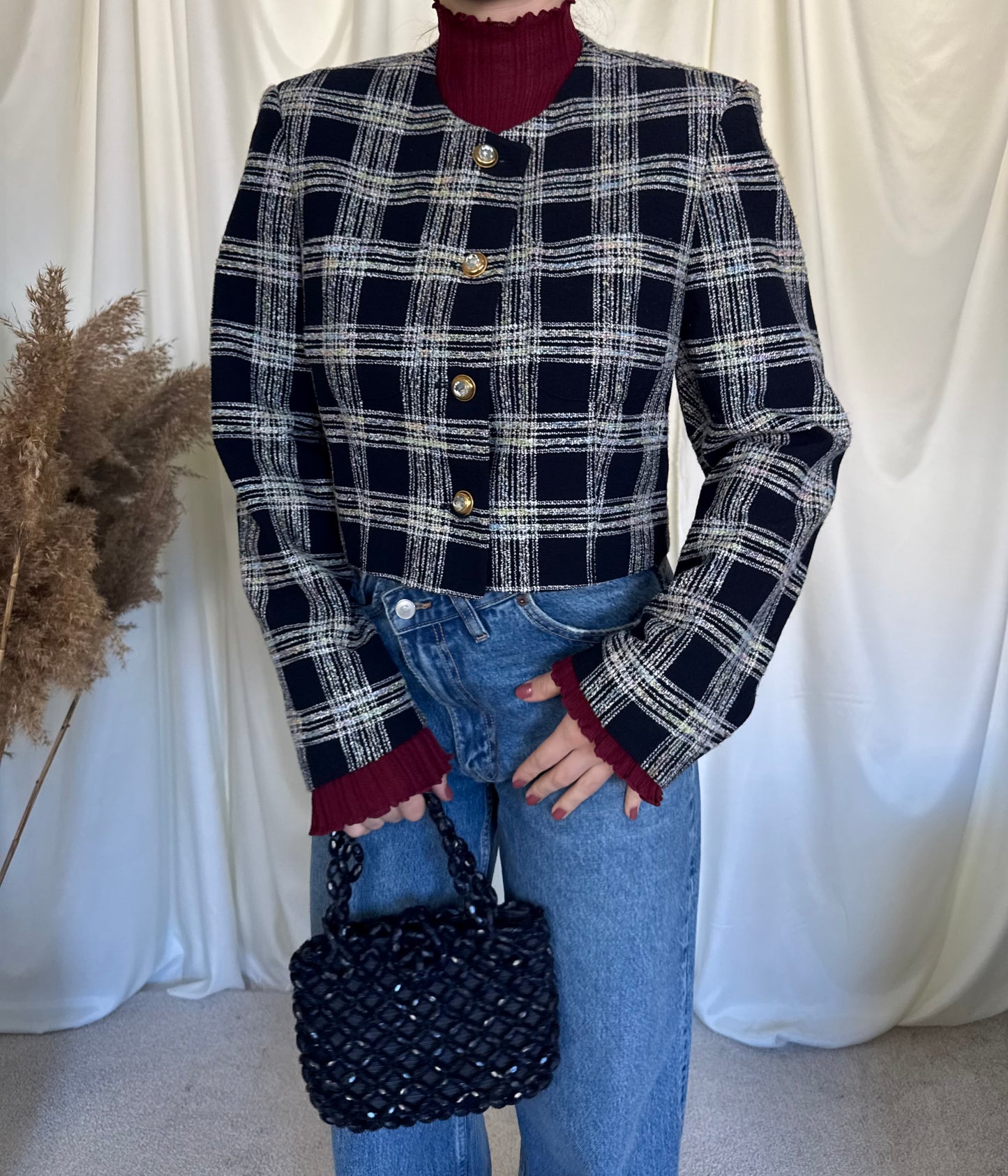 Sacou vintage elegant cu nasturi superbi ( mărimea M)