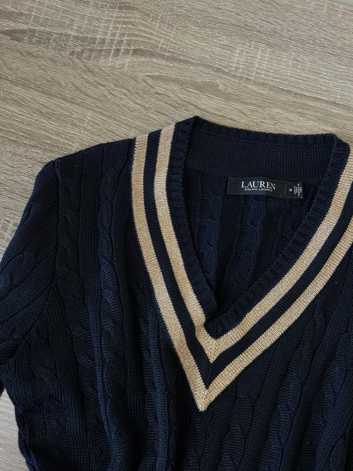 Pulover Polo Ralph Lauren din bumbac și vascoza ( mărimea M)