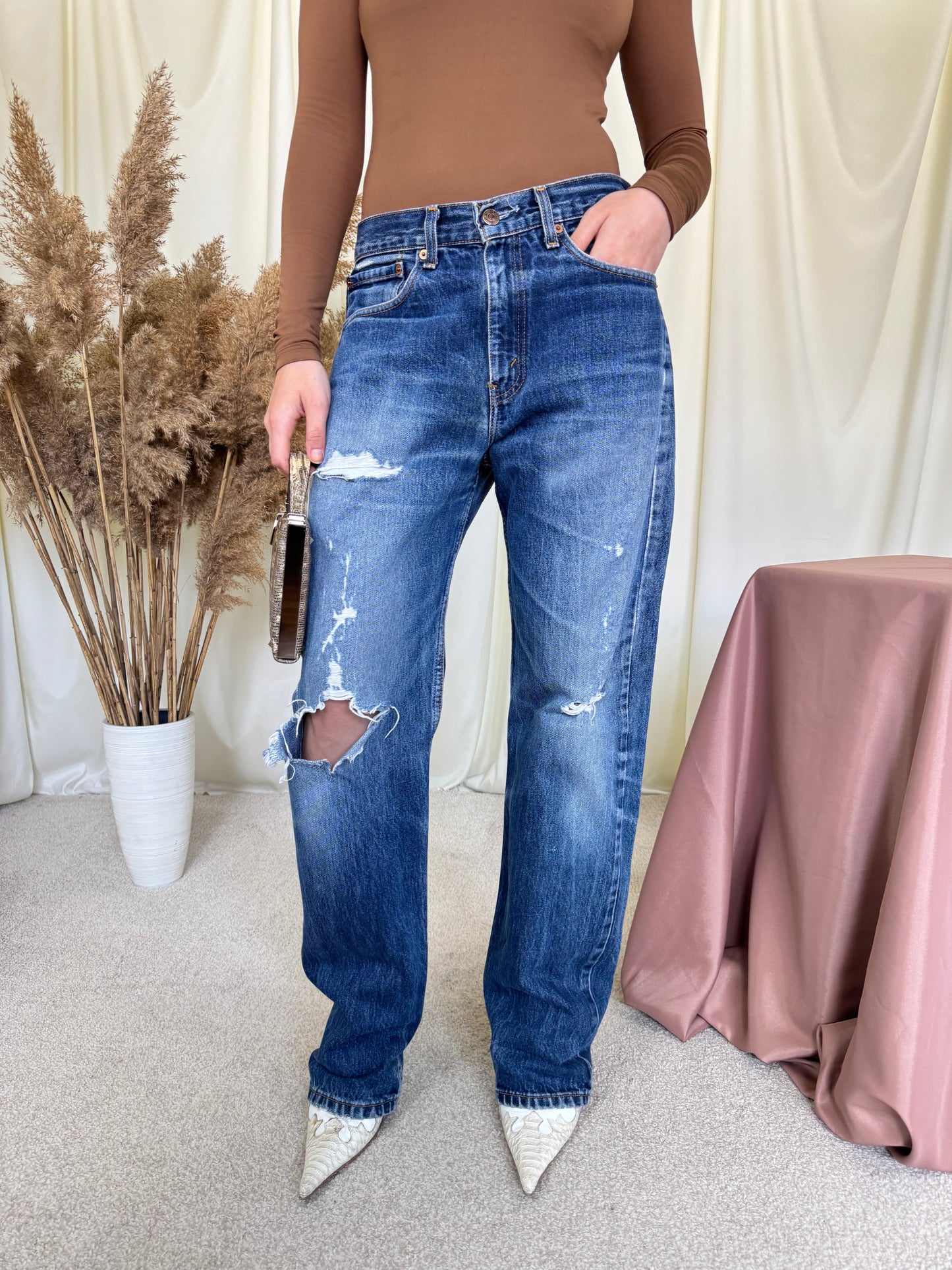 Levi’s vintage din 100% bumbac, aspect vintage  cool 
(Mărimea M/L) - 82 talie