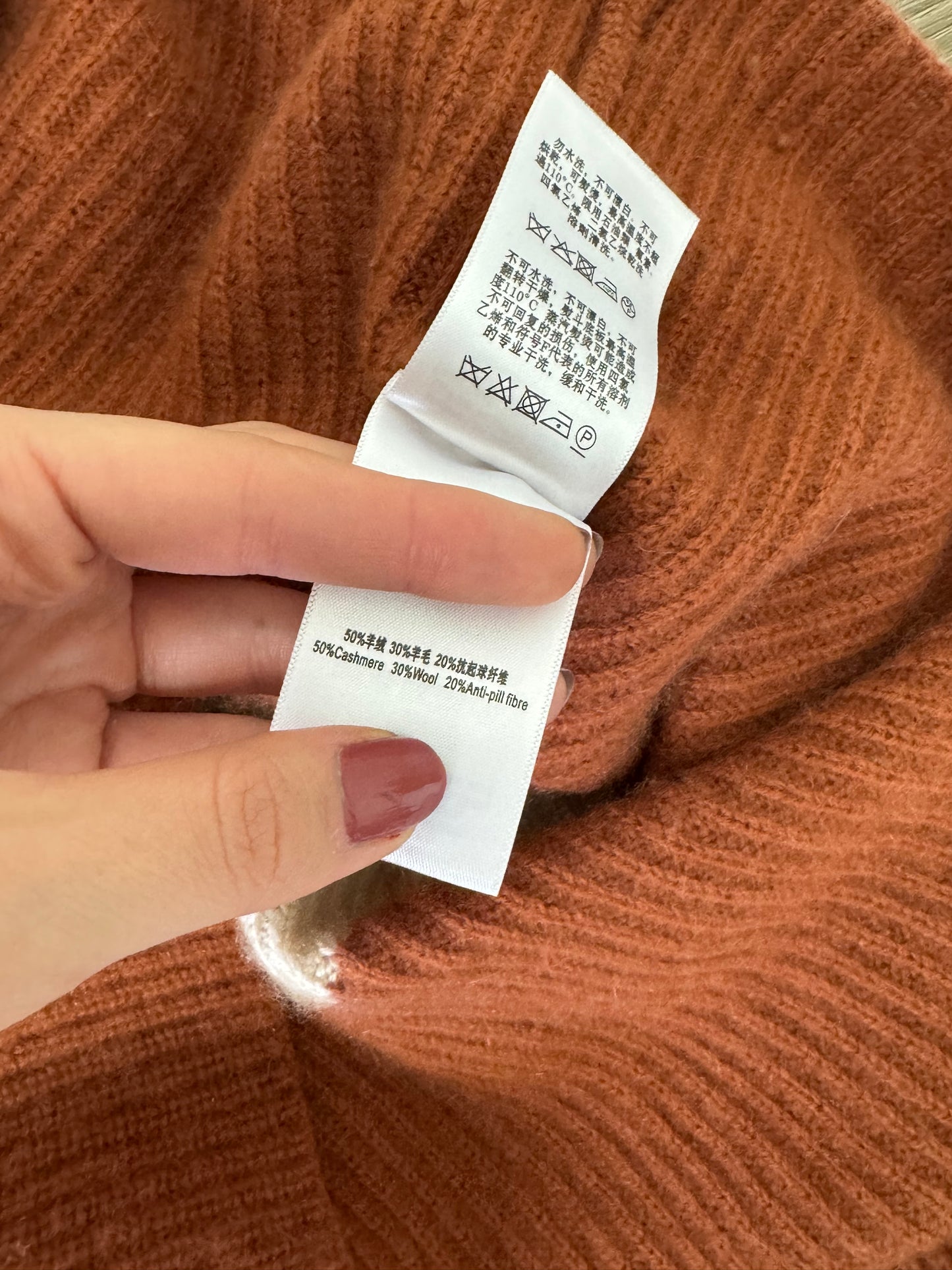 Pulover gros din cașmir și lana ( mărimea S)