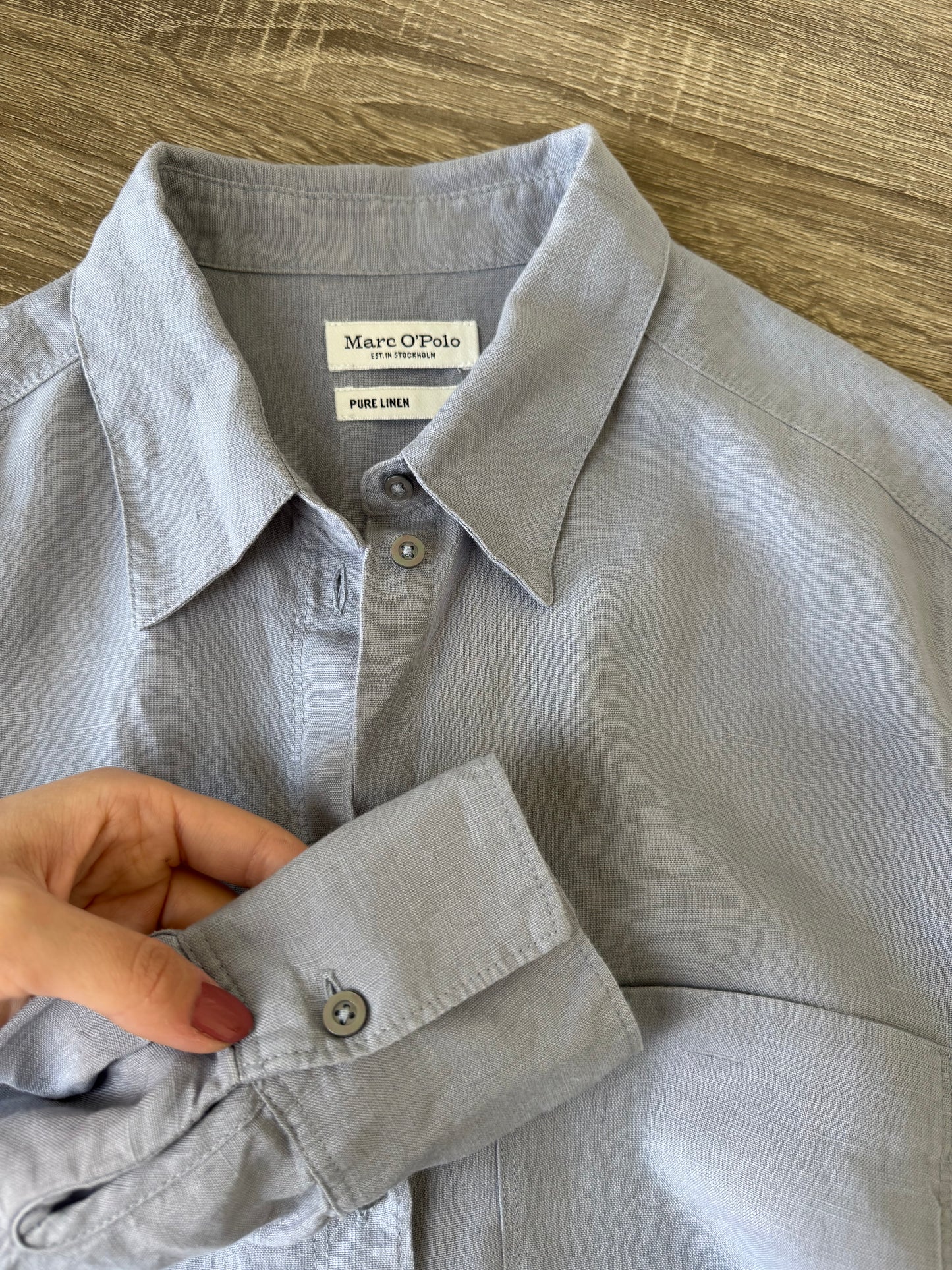 Cămașa din in MARC O’POLO cu fit oversized 
(Mărimea M/L)