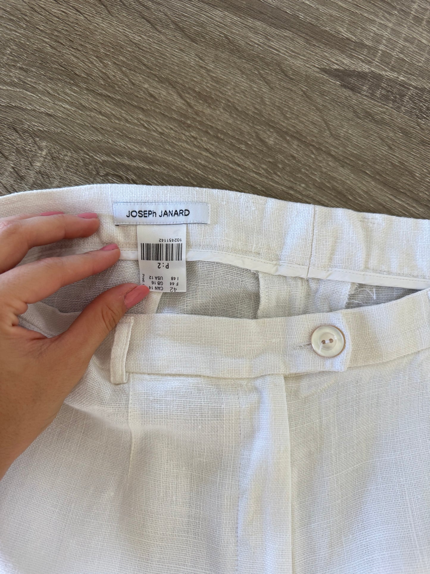 Pantalon premium JOSEPH JANARD nou din 100% in cu talie super înaltă ( mărimea M/L)