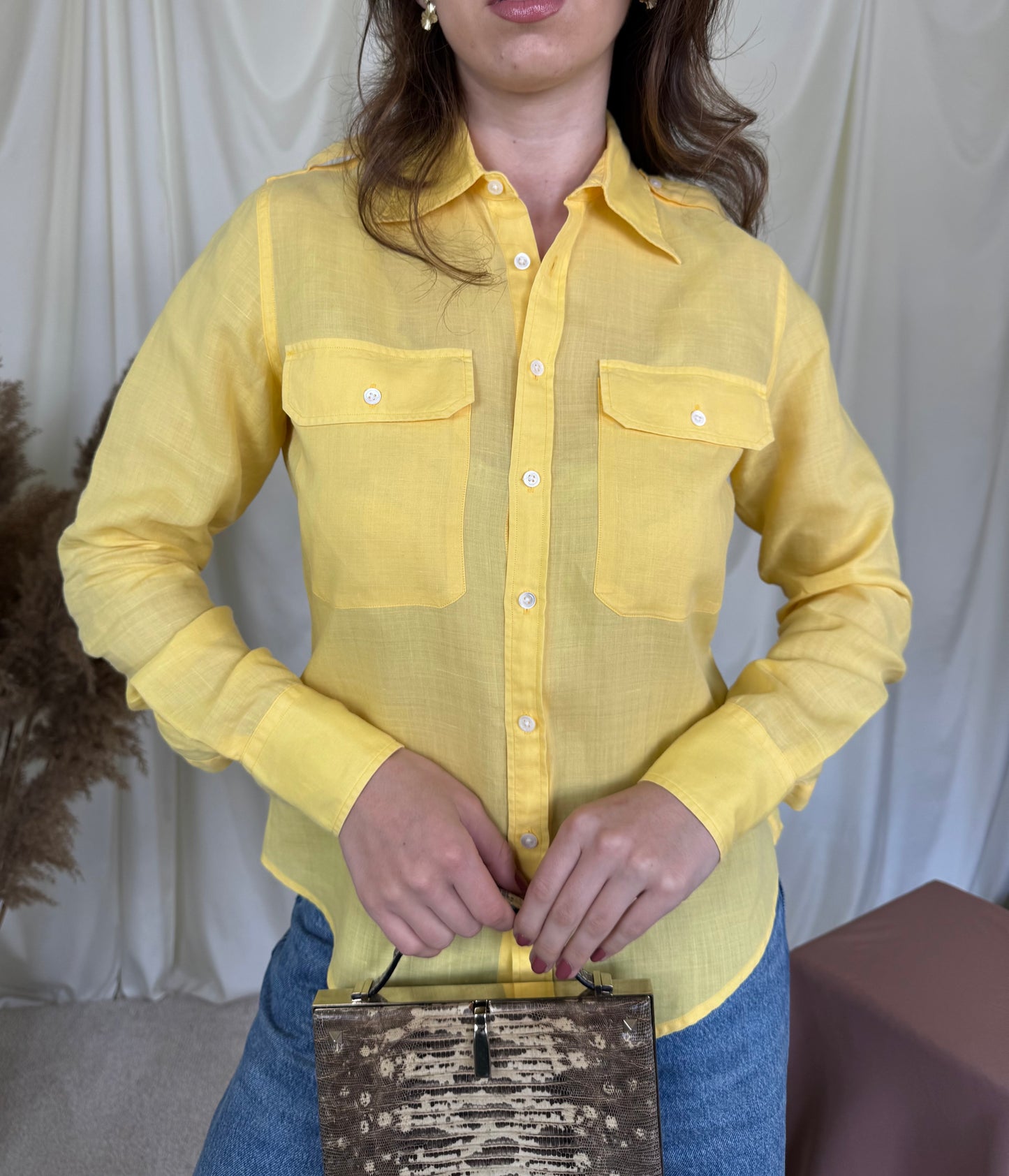 Cămașă din 100% Vascoza RALPH LAUREN, fit lejer 
(Mărimea S)