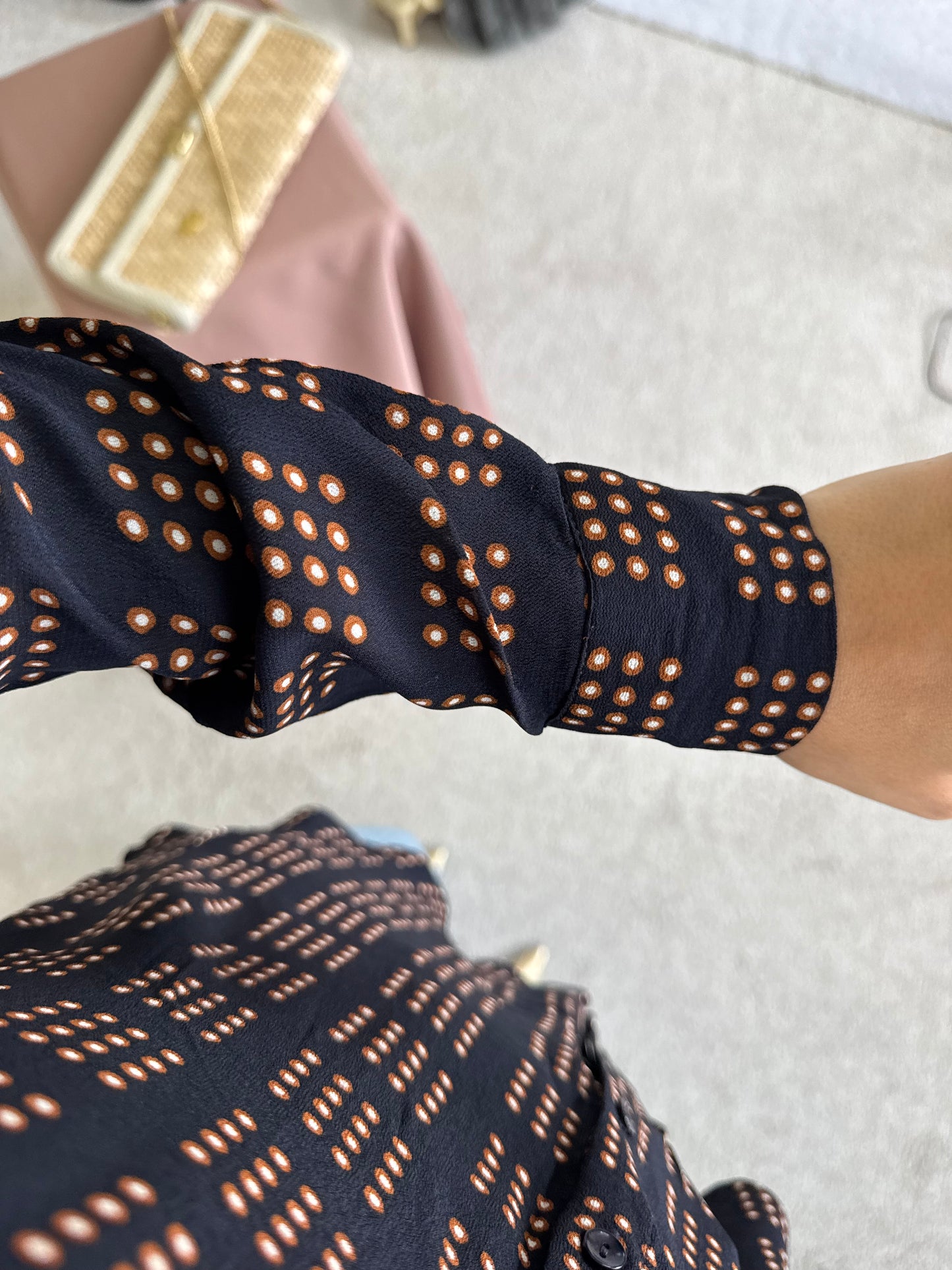 Cămașă Massimo Dutti cu print și croi lejer 
(Mărimea S)