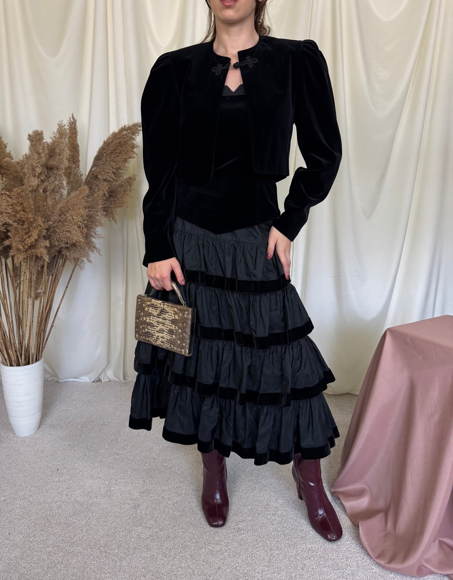 Set vintage din catifea Escada mărimea 36/S