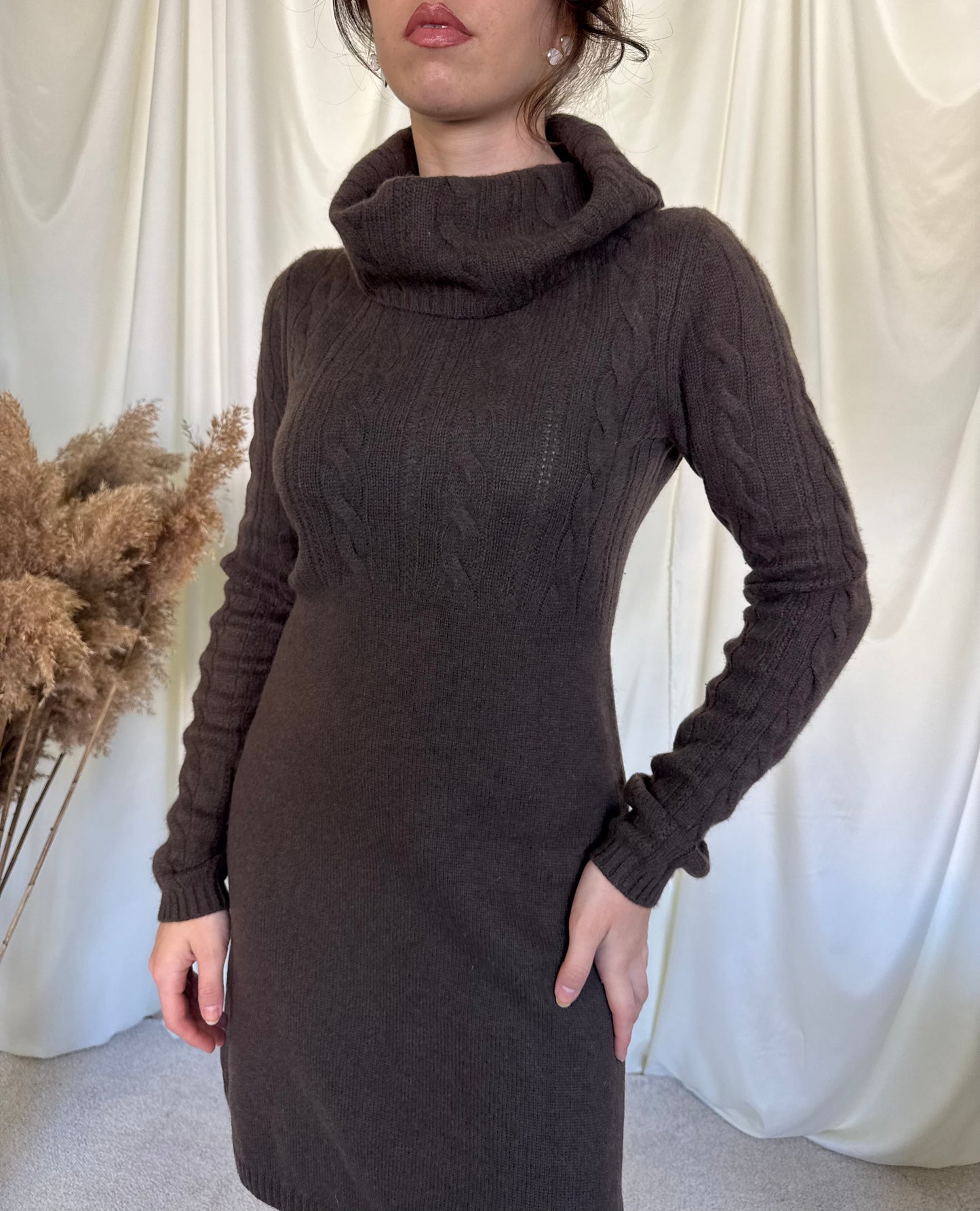 Rochie superbă din lana MERINO și caşmir, recomand pentru mărimea S( s/m micuț)