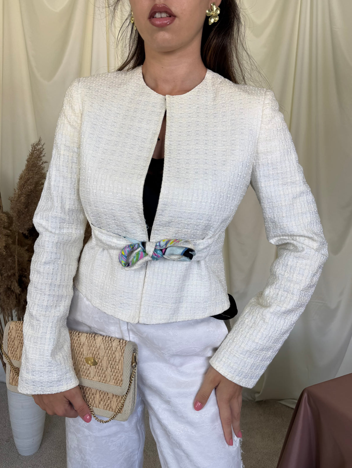 Sacou-jacheta luxury Missoni din bumbac și căptușeală cu print ( mărimea XS-S)