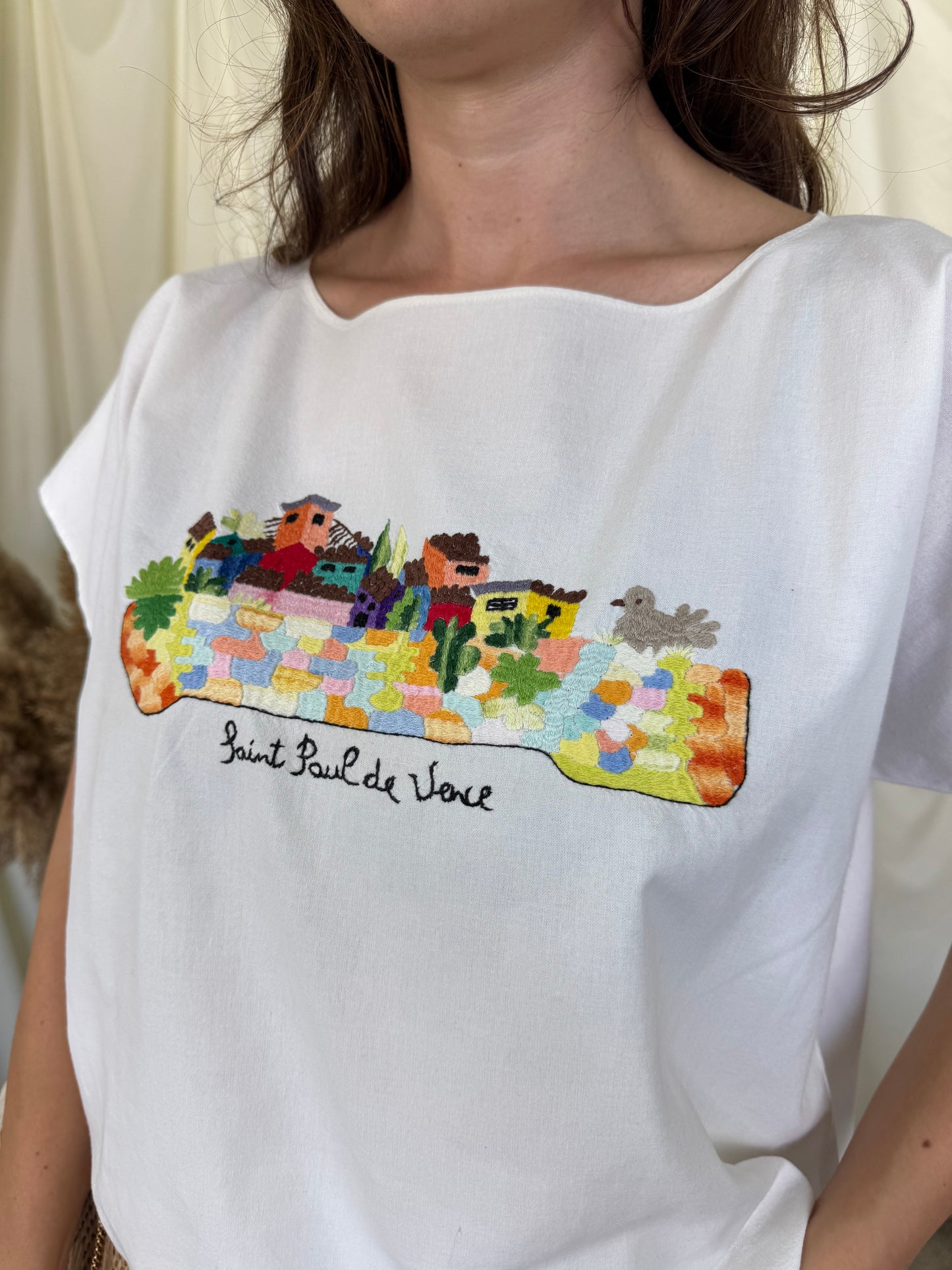 Cămașă vintage unicat- țesută manual din pânză de in ( mărimea S/M)