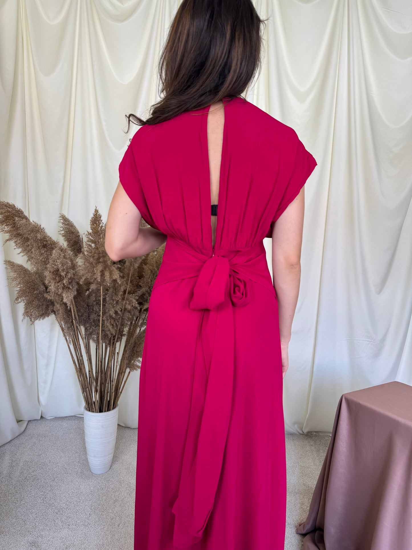 Rochie premium LIVIANA CONTI de gală cu talie marcata, spate decupat( marimea S-s
