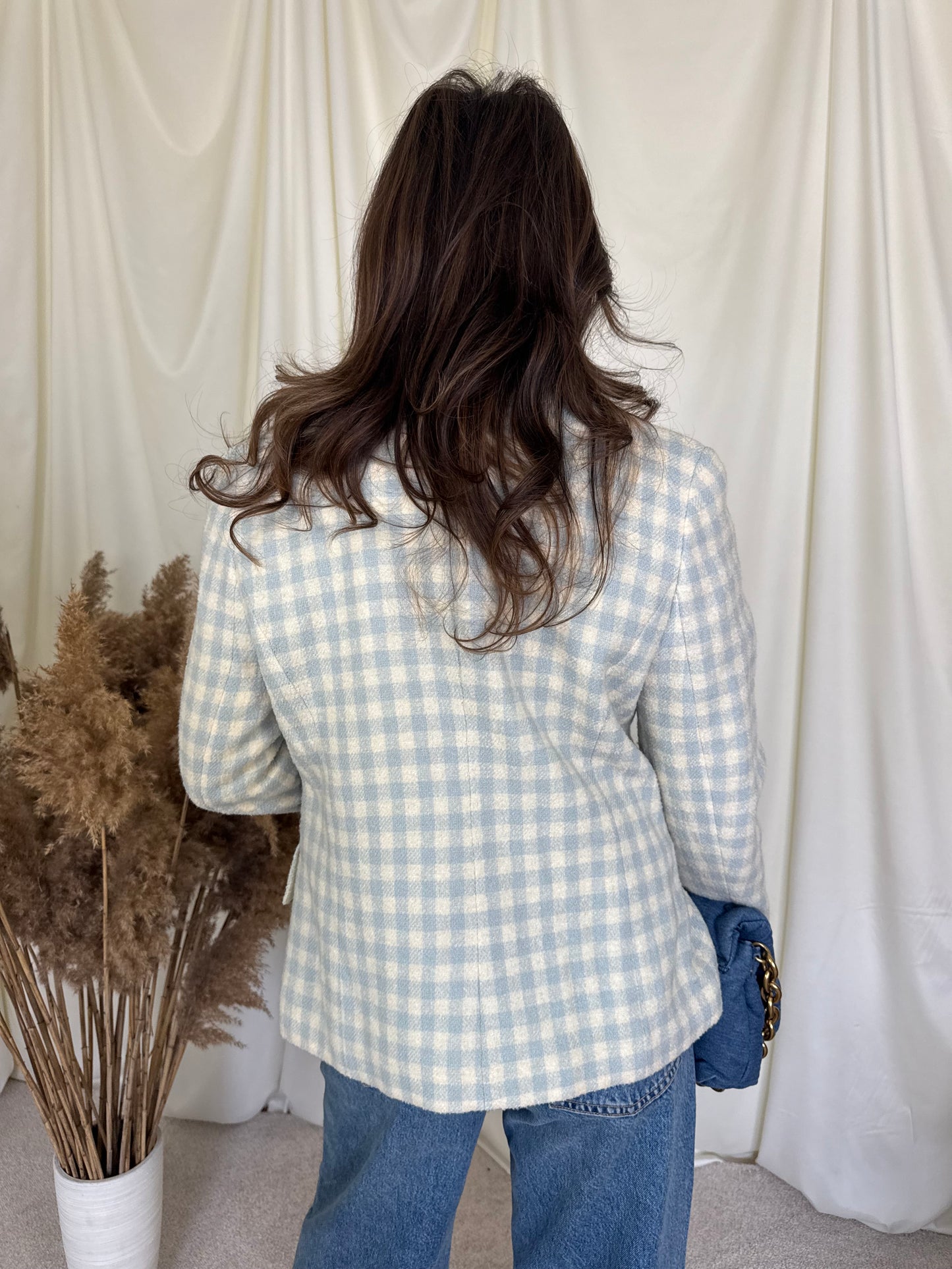 Piesa vintage superbă din stofă de lână( mărimea M)