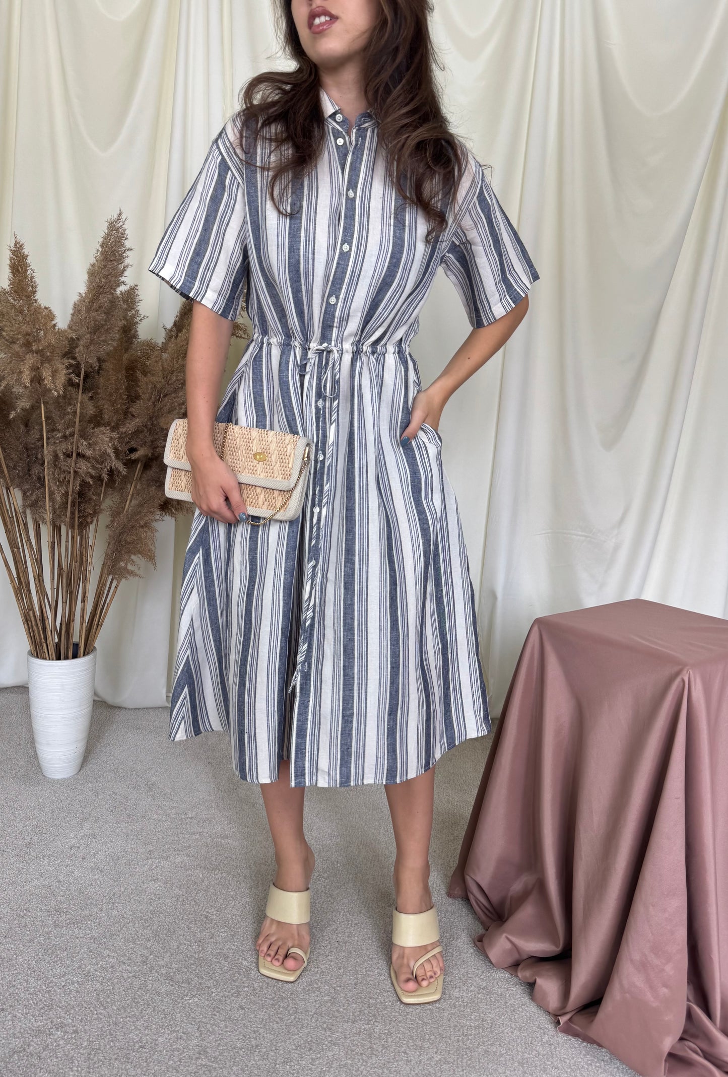 Rochie polo RALPH LAUREN din 100% in cu talie ajustabilă( mărimea S-M)