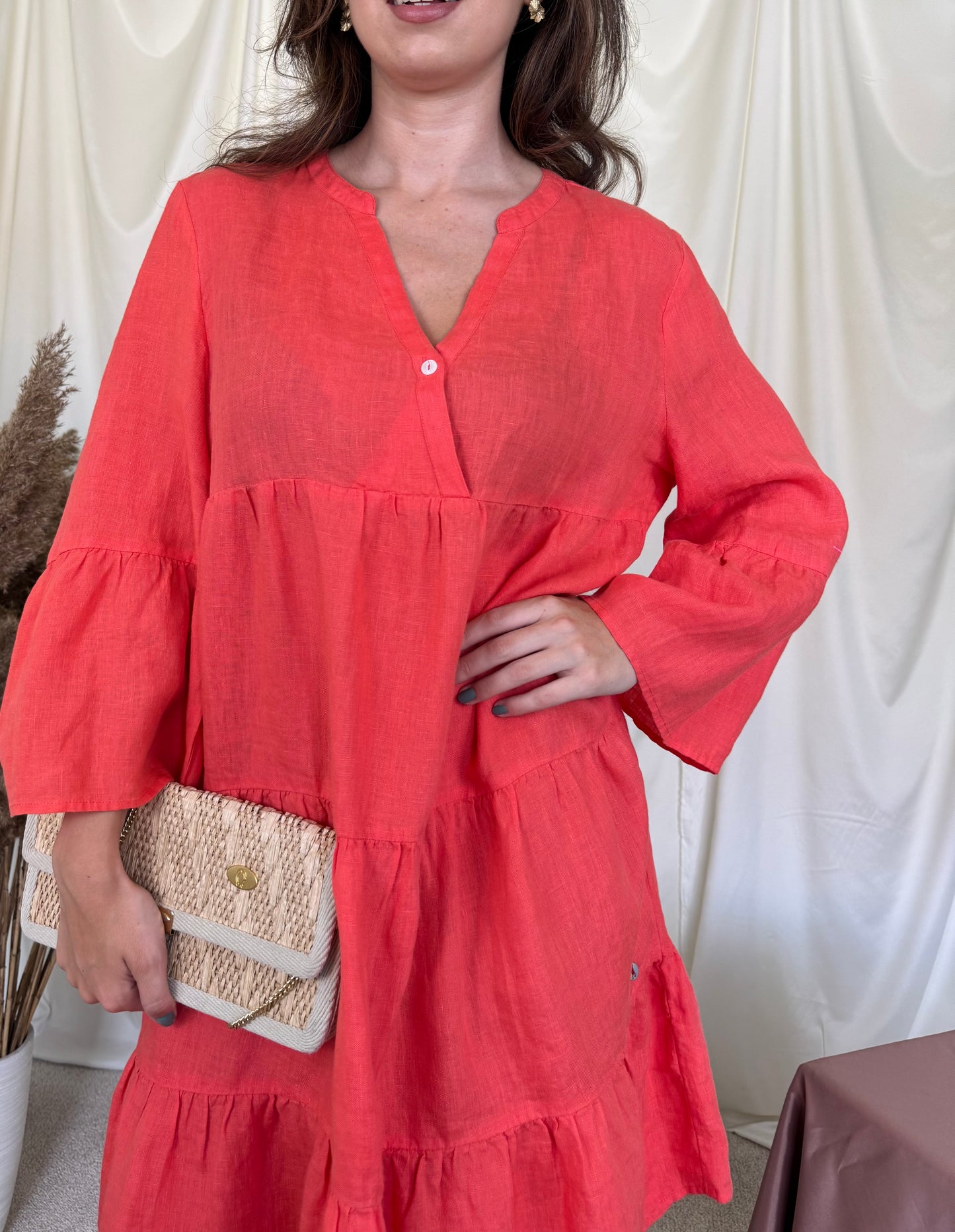 Rochie de vară vaporoasă din 100% in
(Mărimea 40/M-L)
