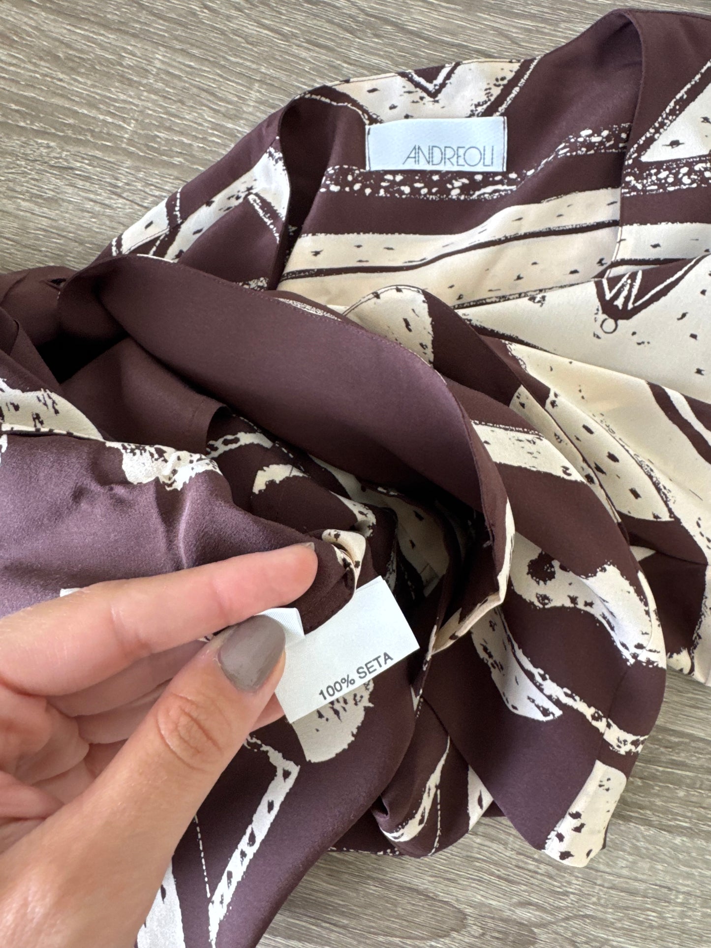 Sacou vintage din 100%mătase naturală 
(Mărimea M/L)
