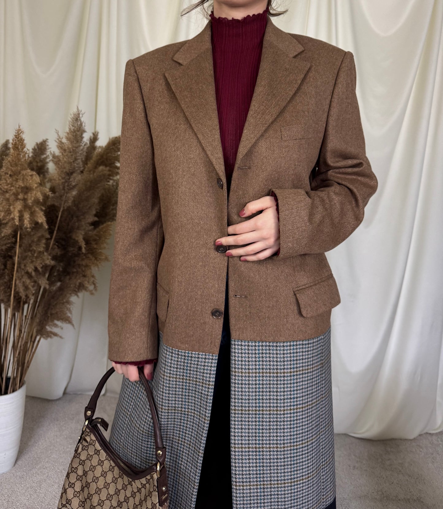 Palton din lână și cașmir unicat ( M)