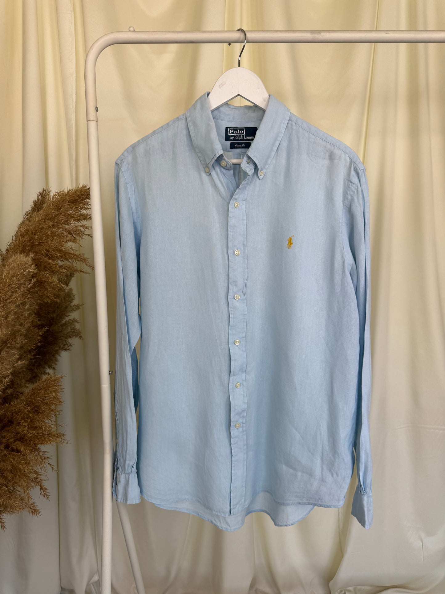 Cămașă Polo RALPH LAUREN baby blue din 100% in 
(Marimea L)