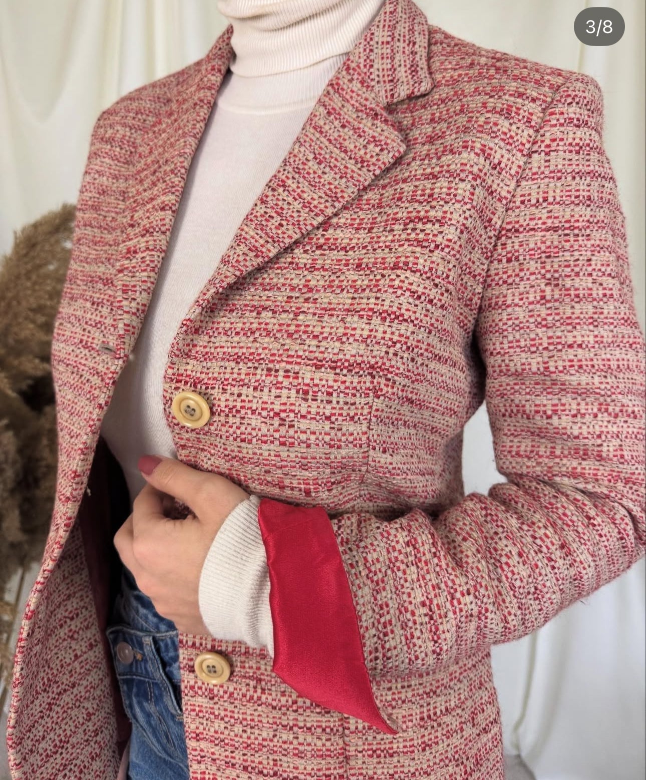 Sacou premium MAX MARA, stofă superbă tip tweed( mărimea S)