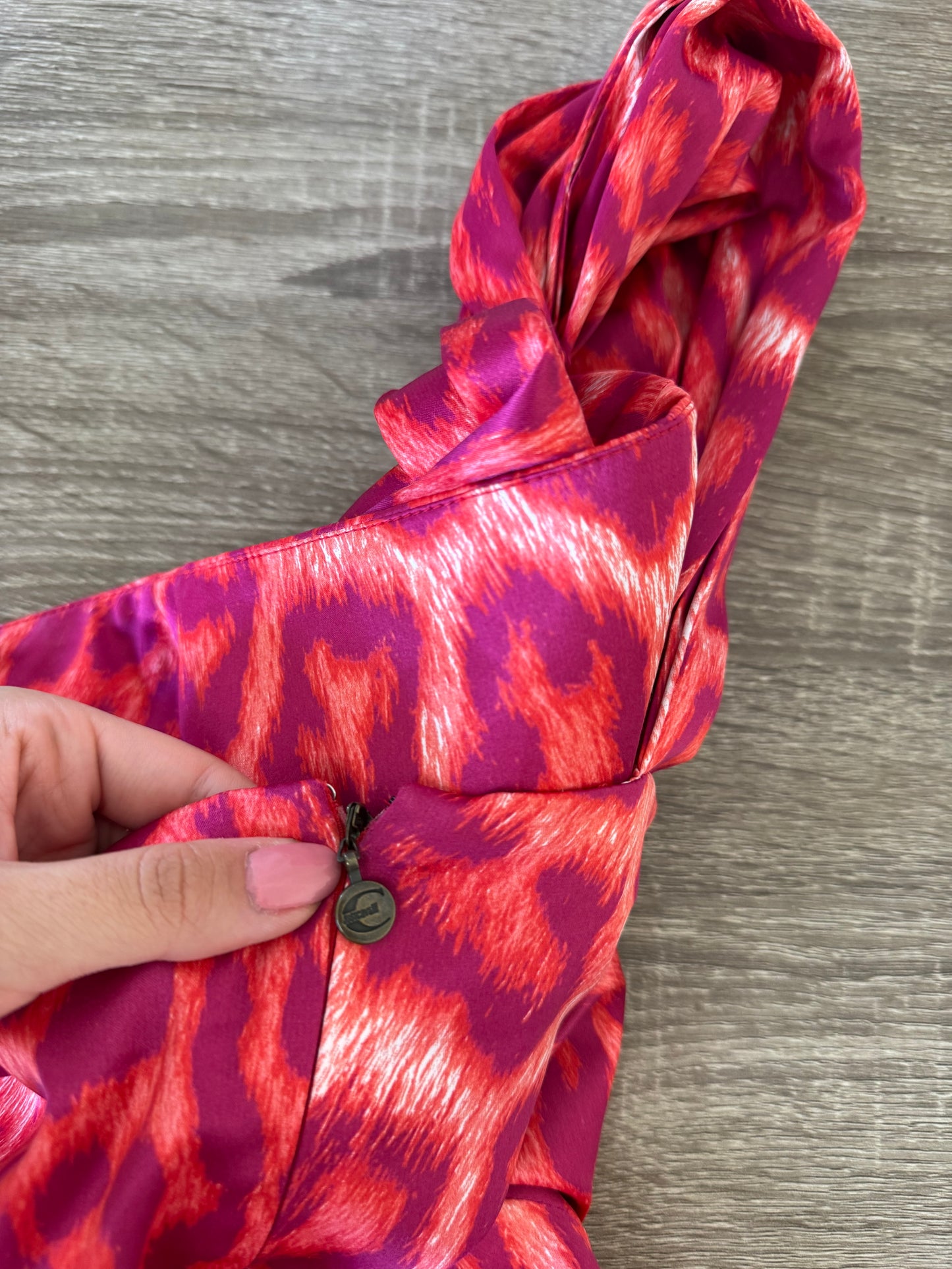 Rochie luxury Cavalli cu print superb și inscripție pe material( mărimea XS/S)