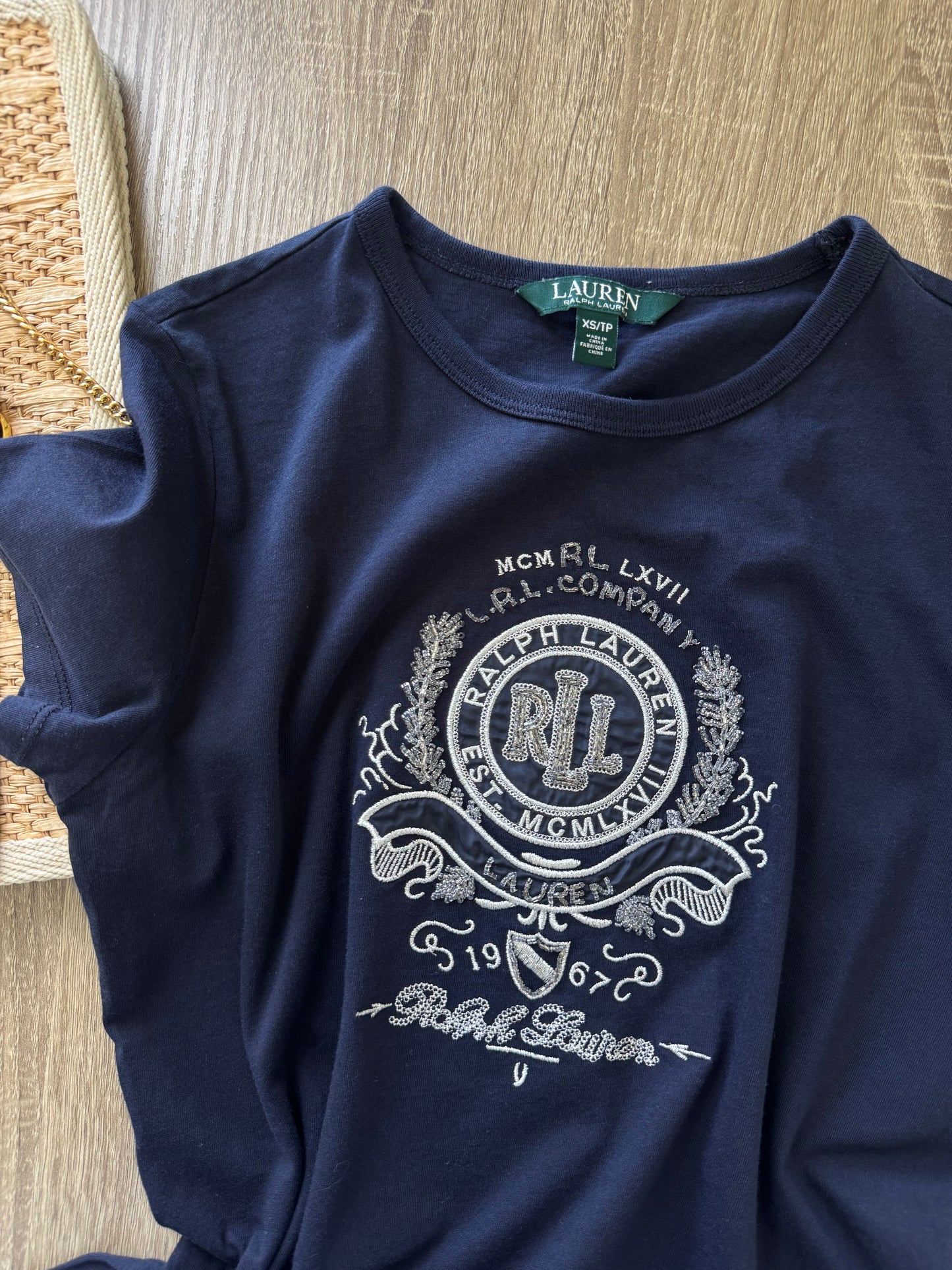 Tricou Ralph Lauren din bumbac cu logo 
(Mărimea XS)