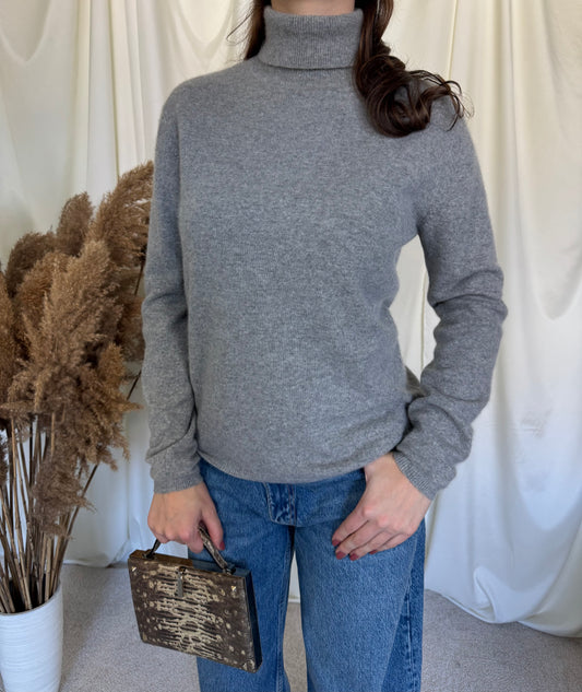 Pulover pe gât 100% cașmir