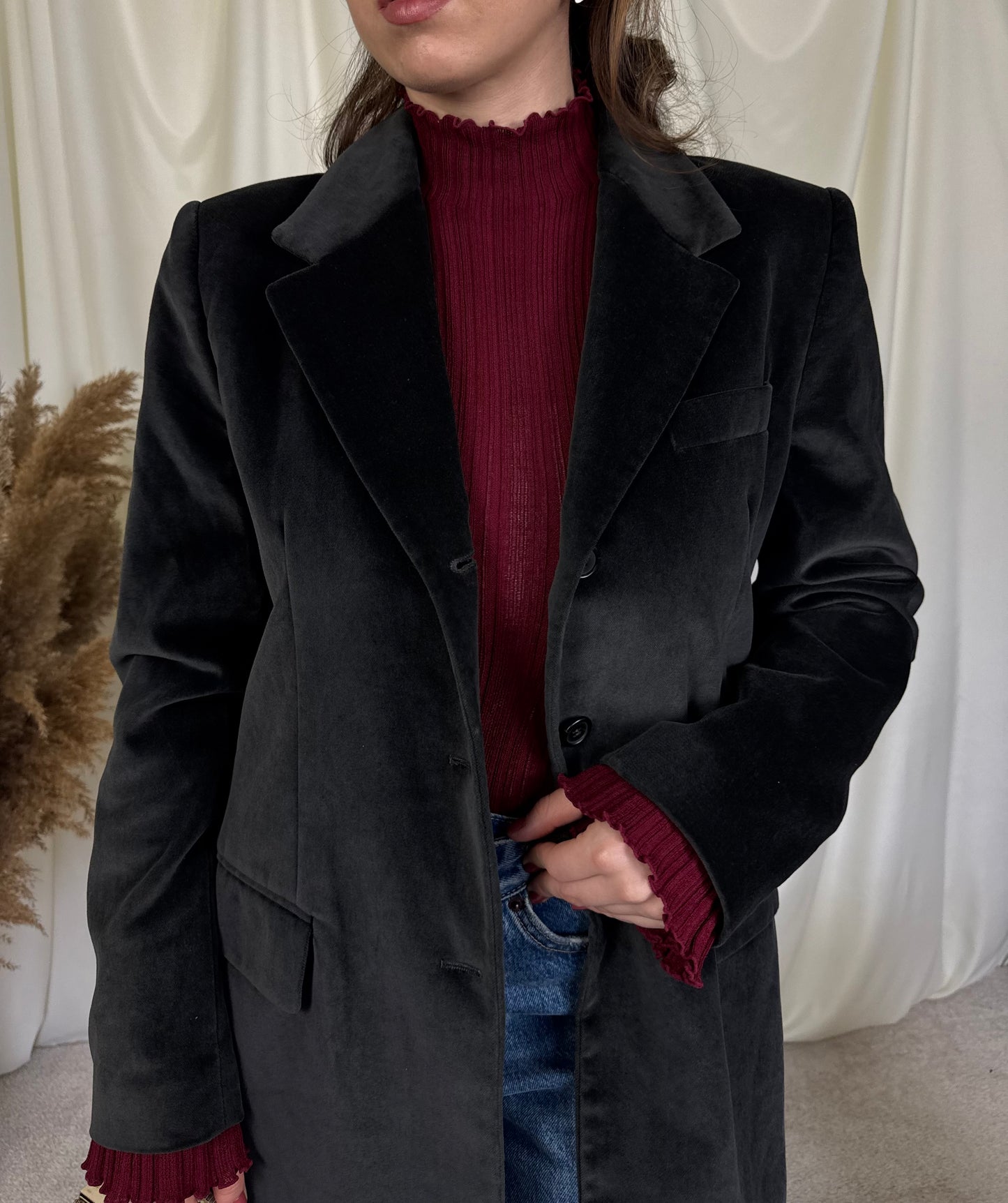 Sacou luxury PESERICO din catifea de bumbac ( M/L)