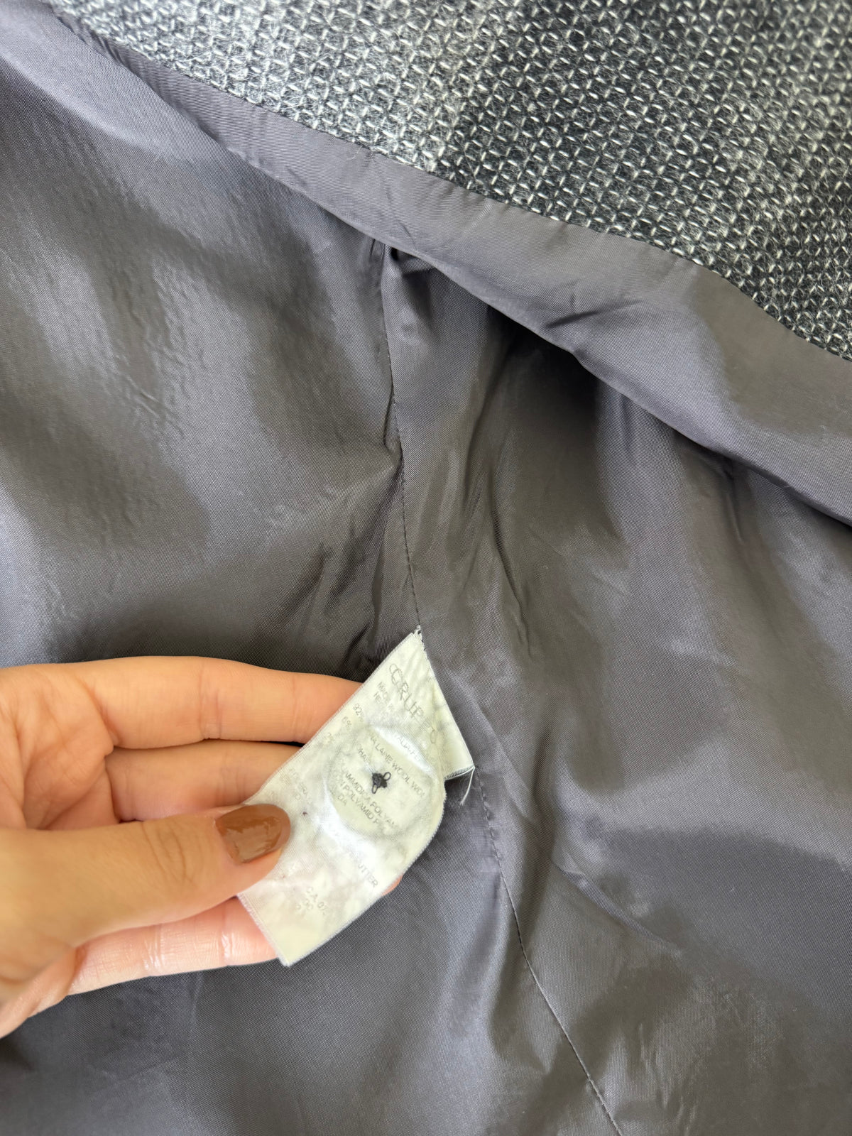 Palton luxury VALENTINO din lana și mohair in 2 nuanțe de gri ( mărimea S/M)