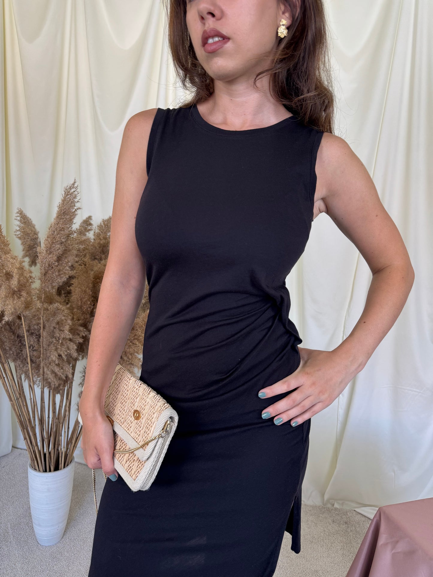 Rochie MICHAEL KORS din bumbac cu talie marcata 
(Mărimea XS)