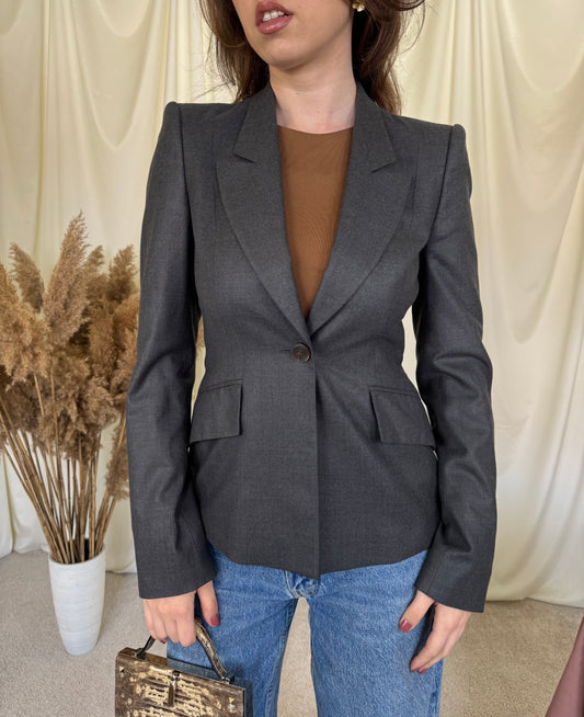 Sacou cambrat Hugo Boss din stofă super soft de lână ( mărimea XS/S)