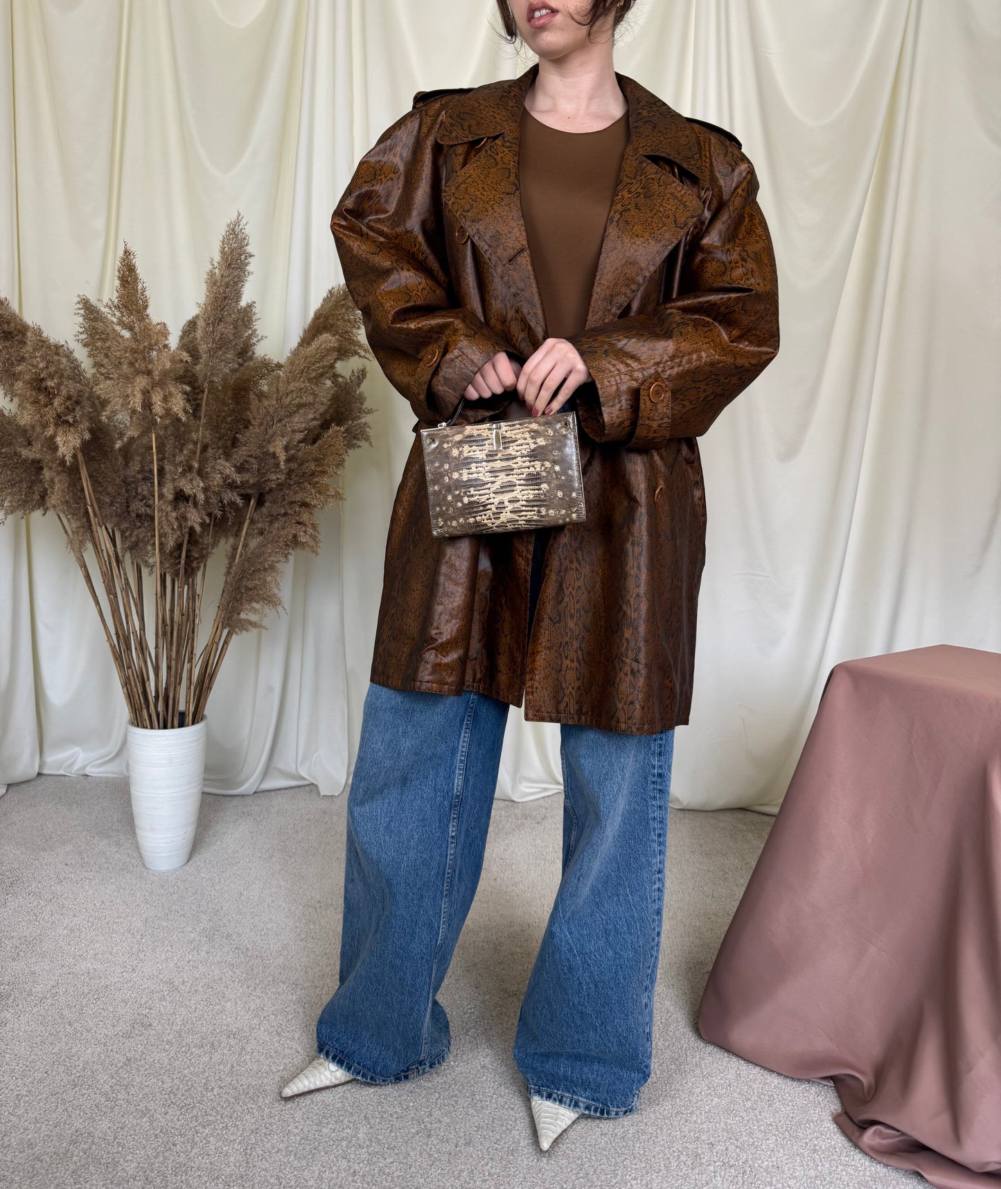 Jacheta ESCADA cu print, model oversized 
(Mărimea L/XL)