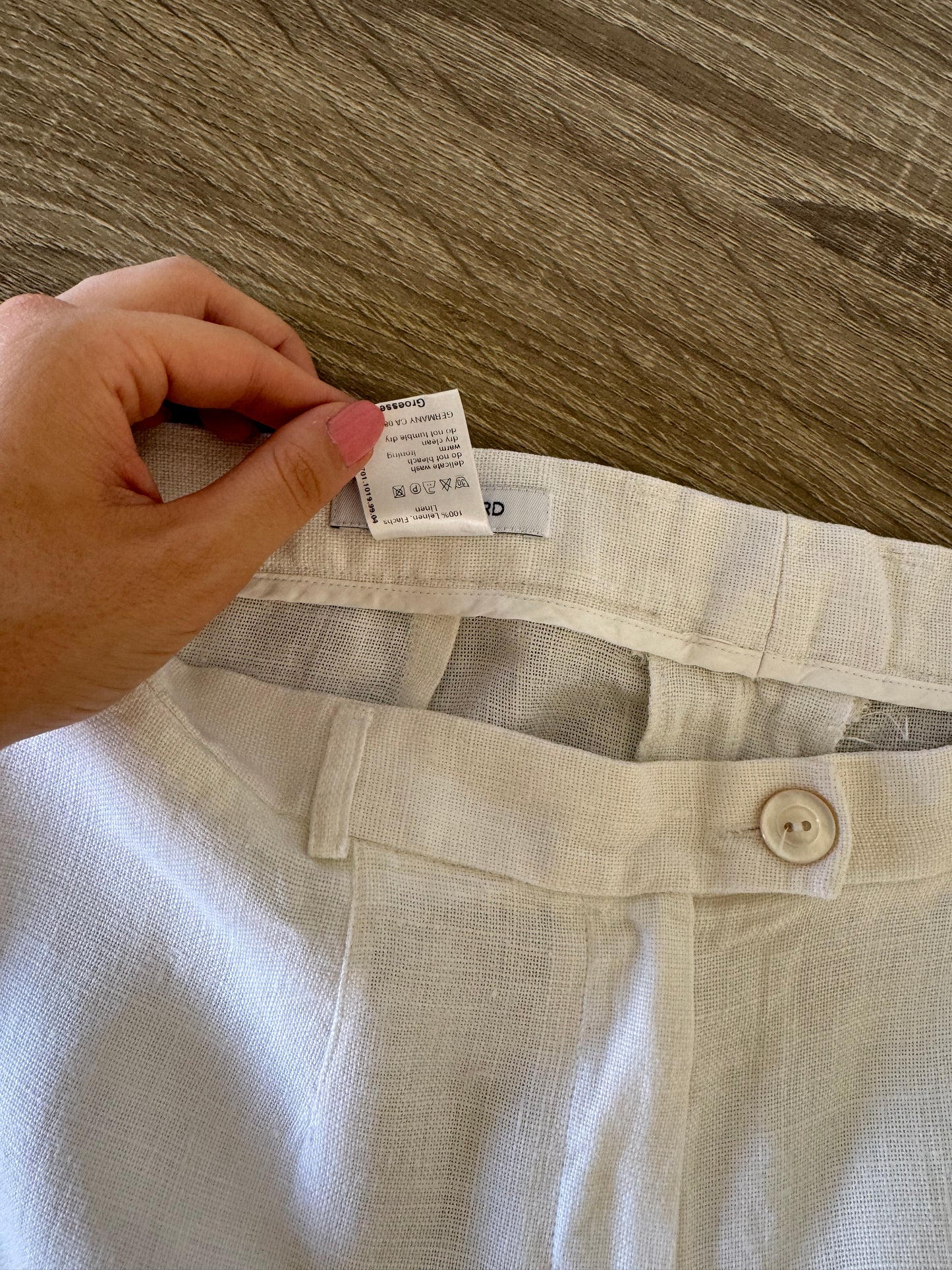 Pantalon premium JOSEPH JANARD nou din 100% in cu talie super înaltă ( mărimea M/L)