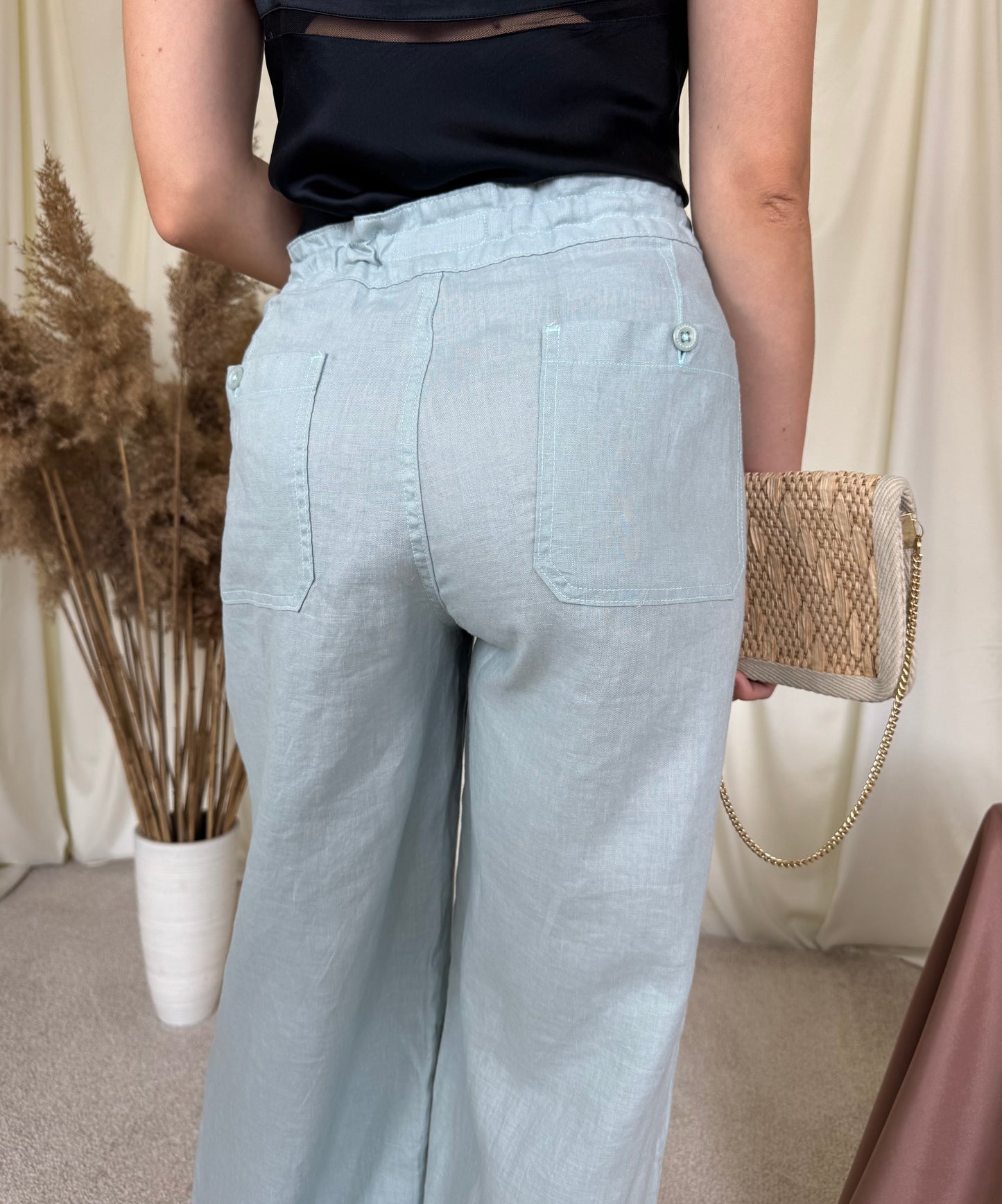 Pantaloni de vară din 100% in Ralph Lauren ( marimea L)- mărimea 12