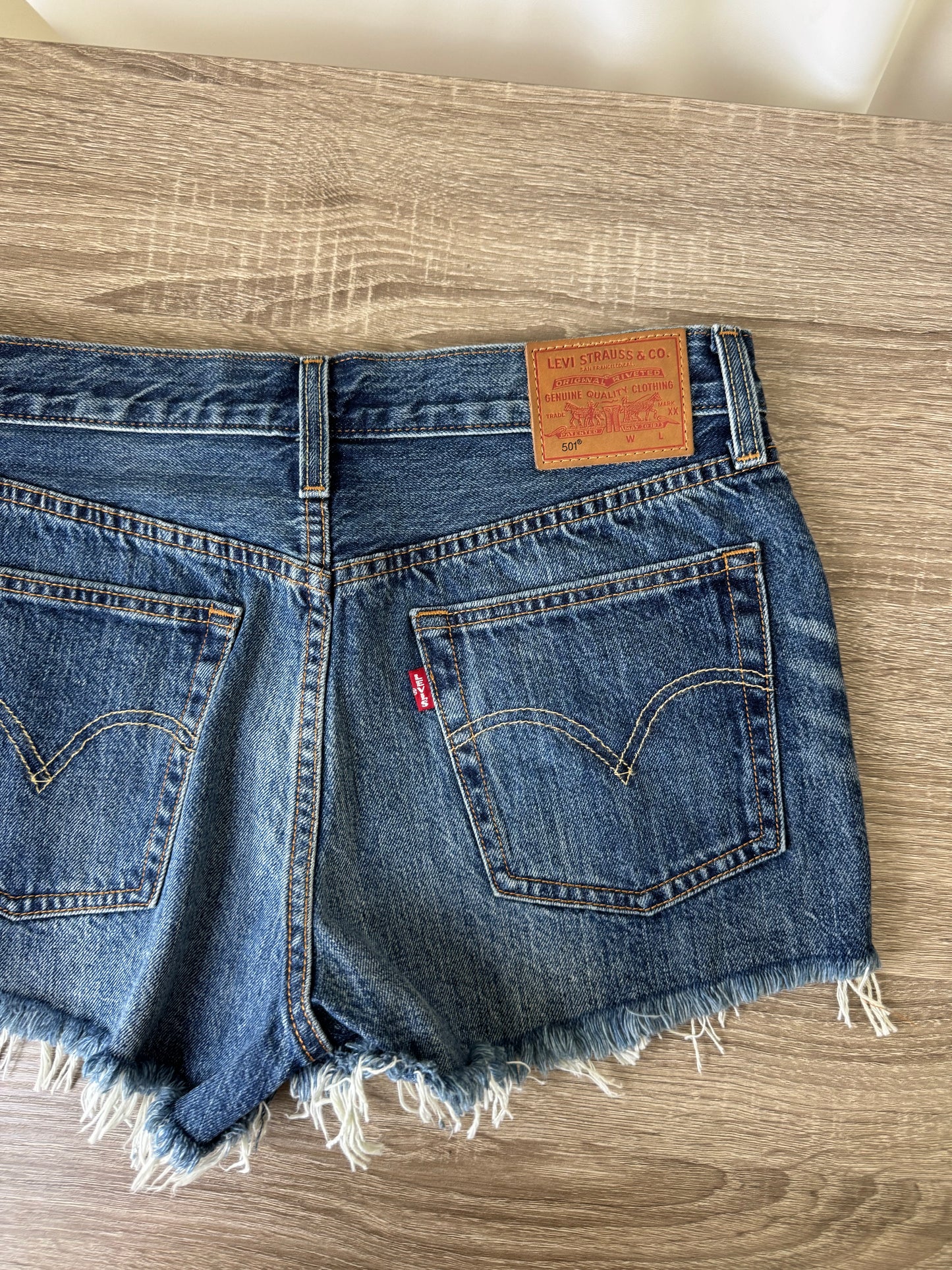 Levi’s 501 washed denim ( mărimea s)